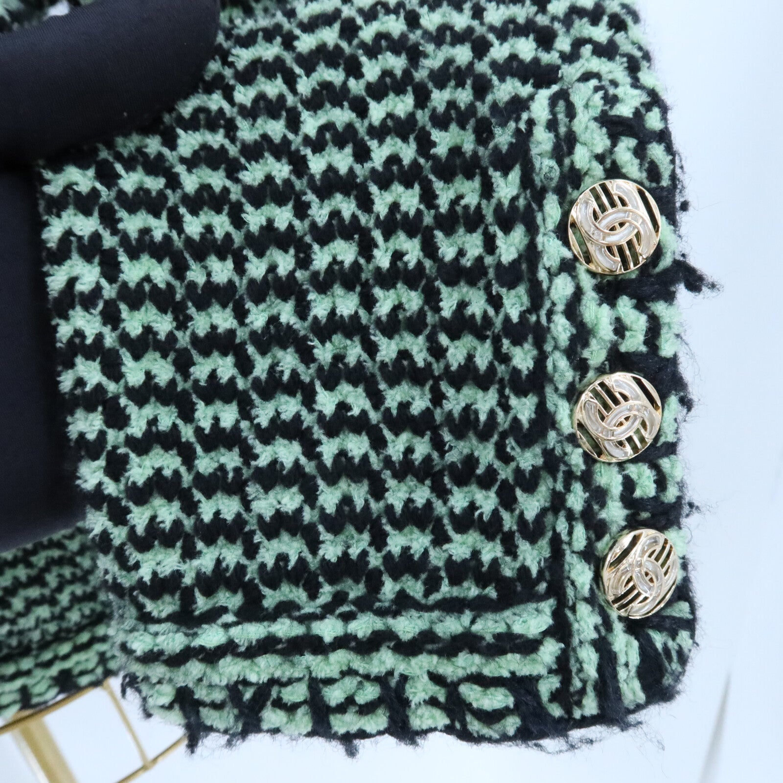 CHANEL Cashmere/Cotton Knitwear Jacket外套