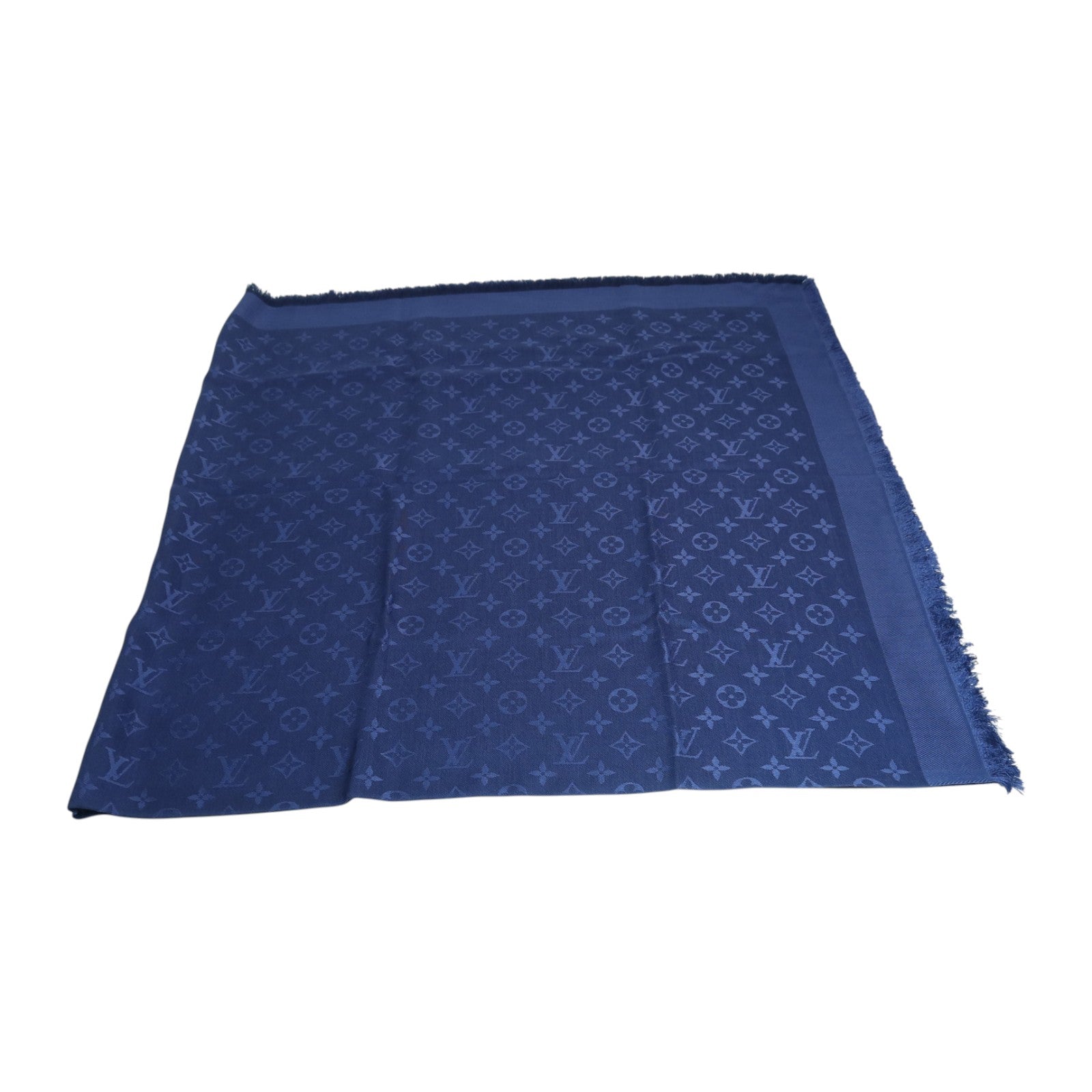 LOUIS VUITTON 羊毛/絲質Scarf 140x140絲巾