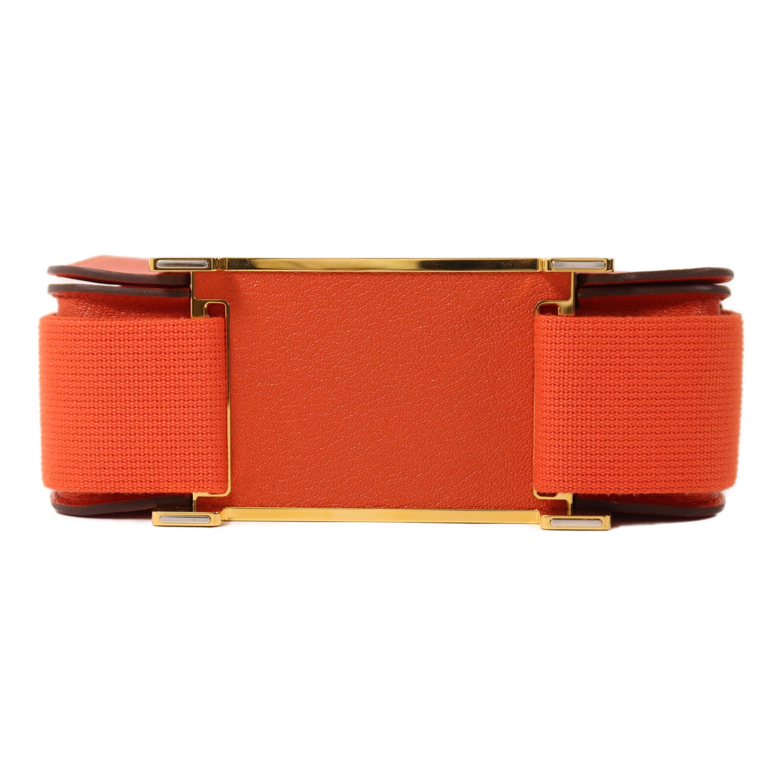 HERMES Chevre皮革Geta肩背袋Capucine