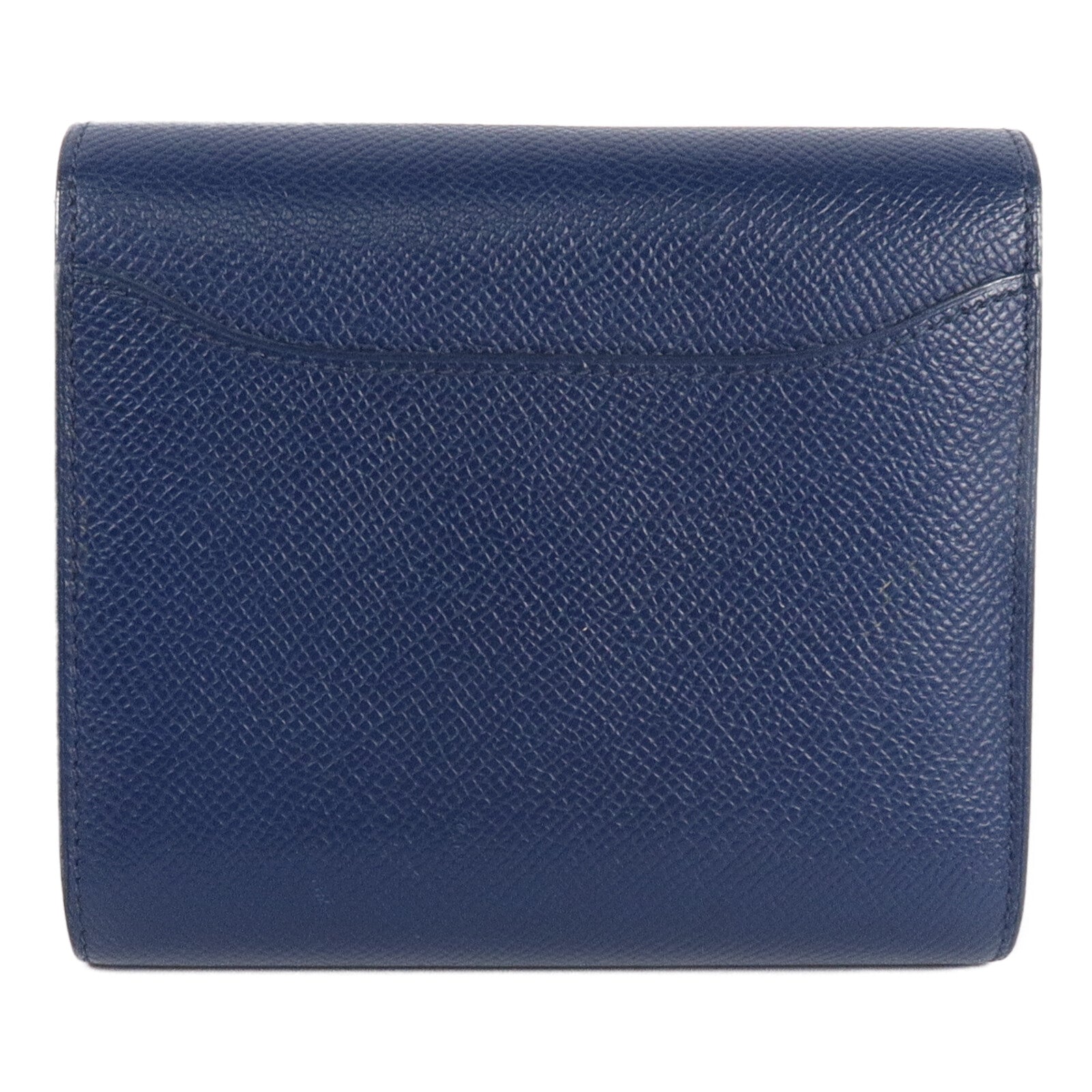 HERMES Epsom皮革Constance Wallet錢包Bleu Saphir