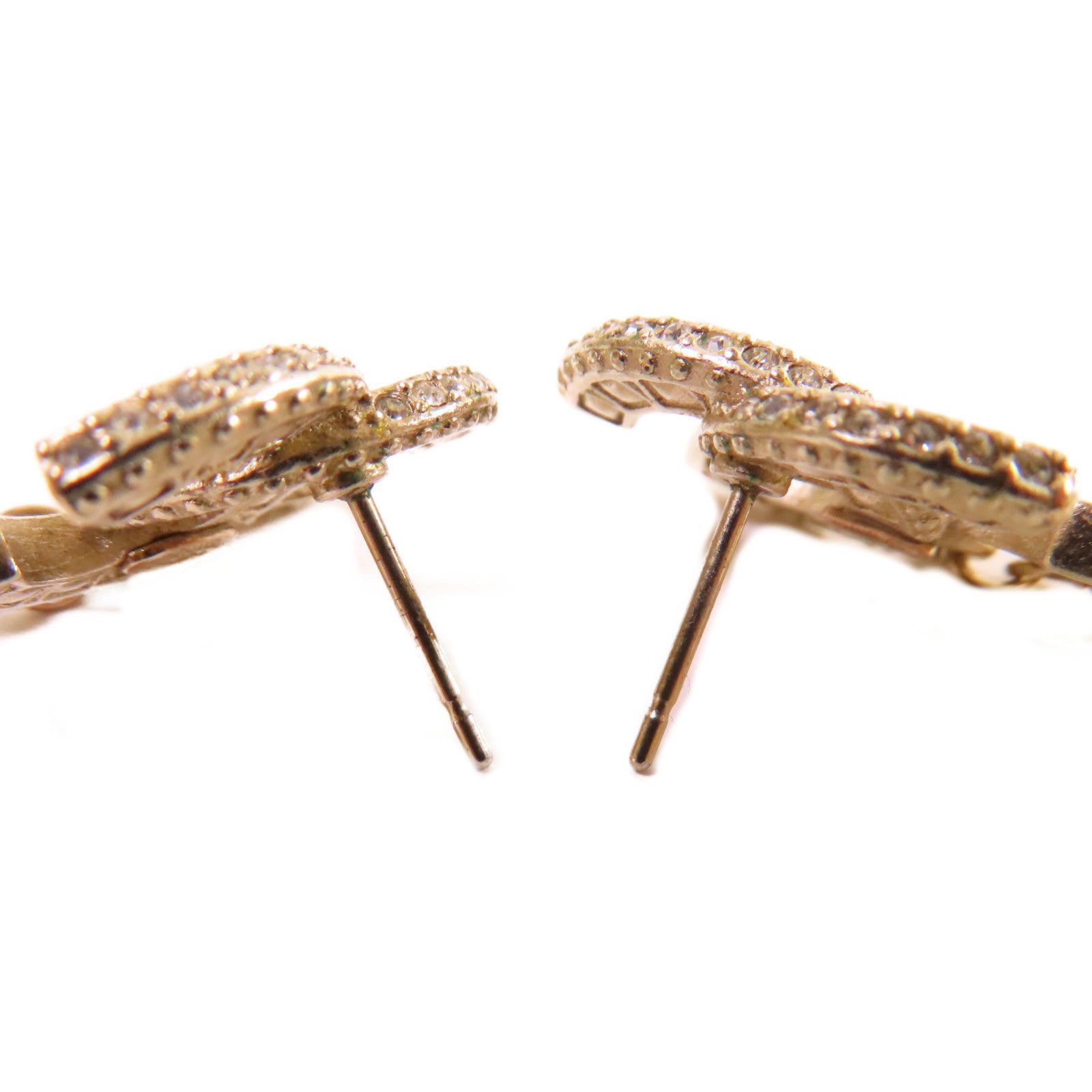 CHANEL 仿珍珠/金屬CC Earrings耳環珍珠色/金色