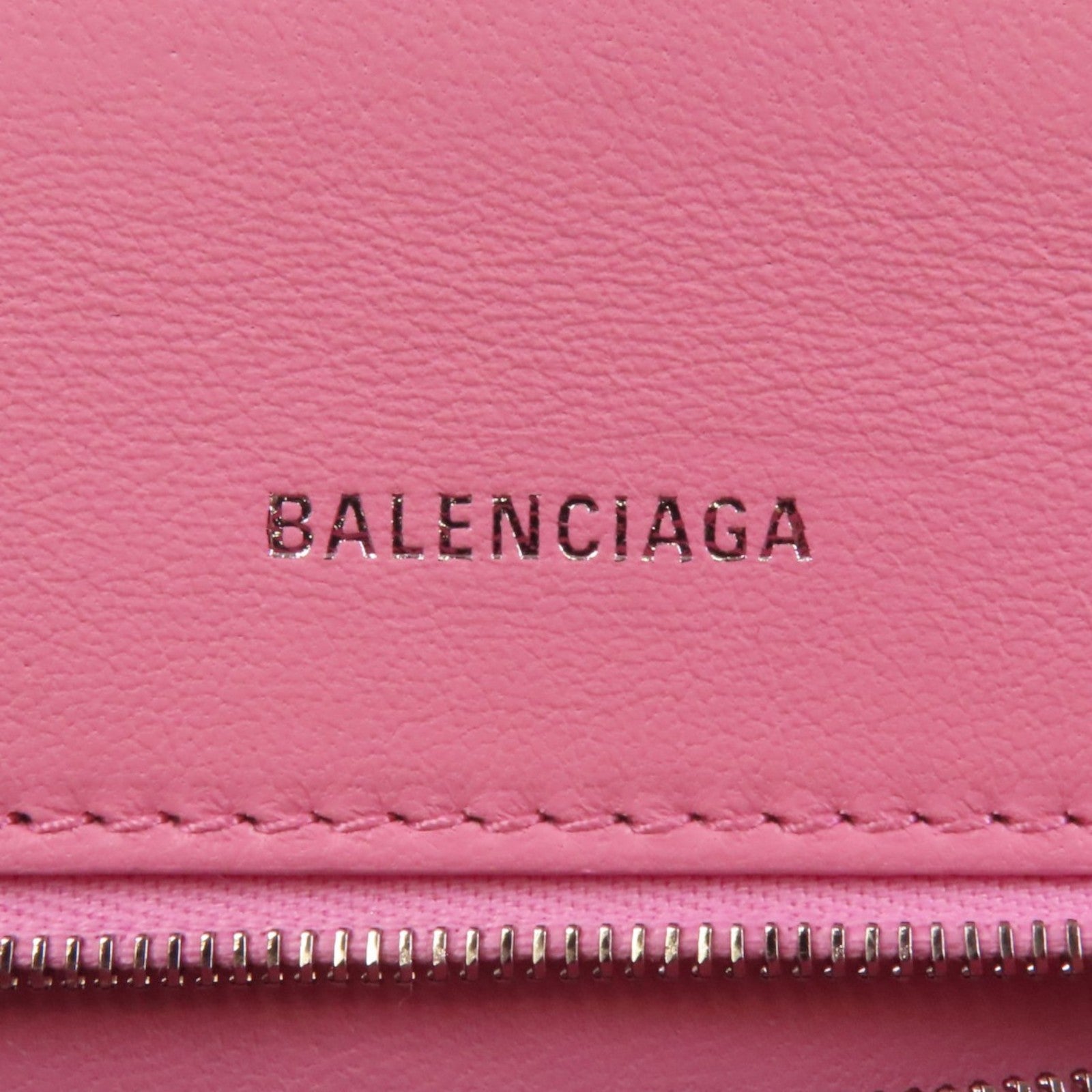 BALENCIAGA 牛皮皮革Hourglass Small銀扣手挽肩背袋