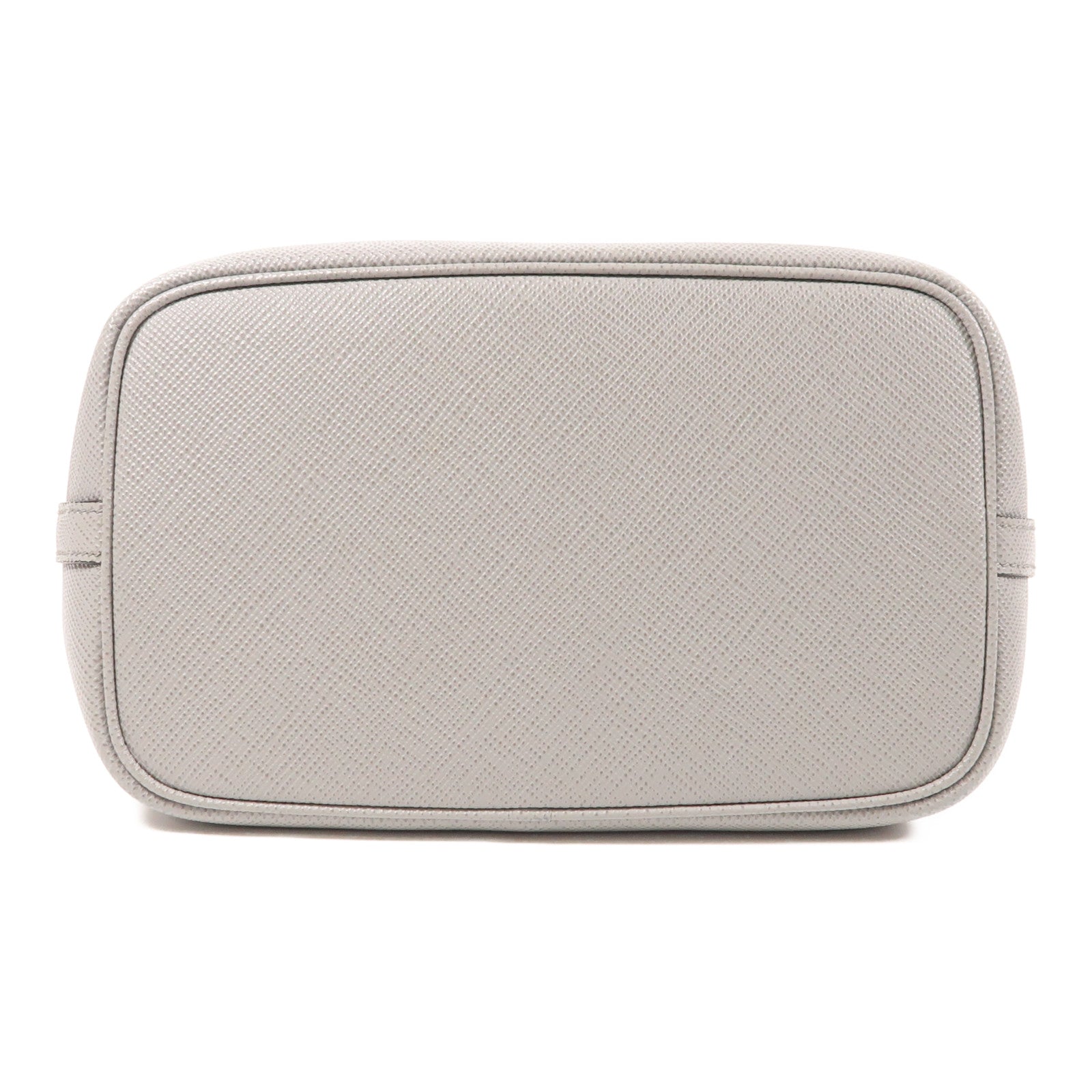 PRADA 牛皮皮革Bucket Bag金扣手挽肩背兩用袋