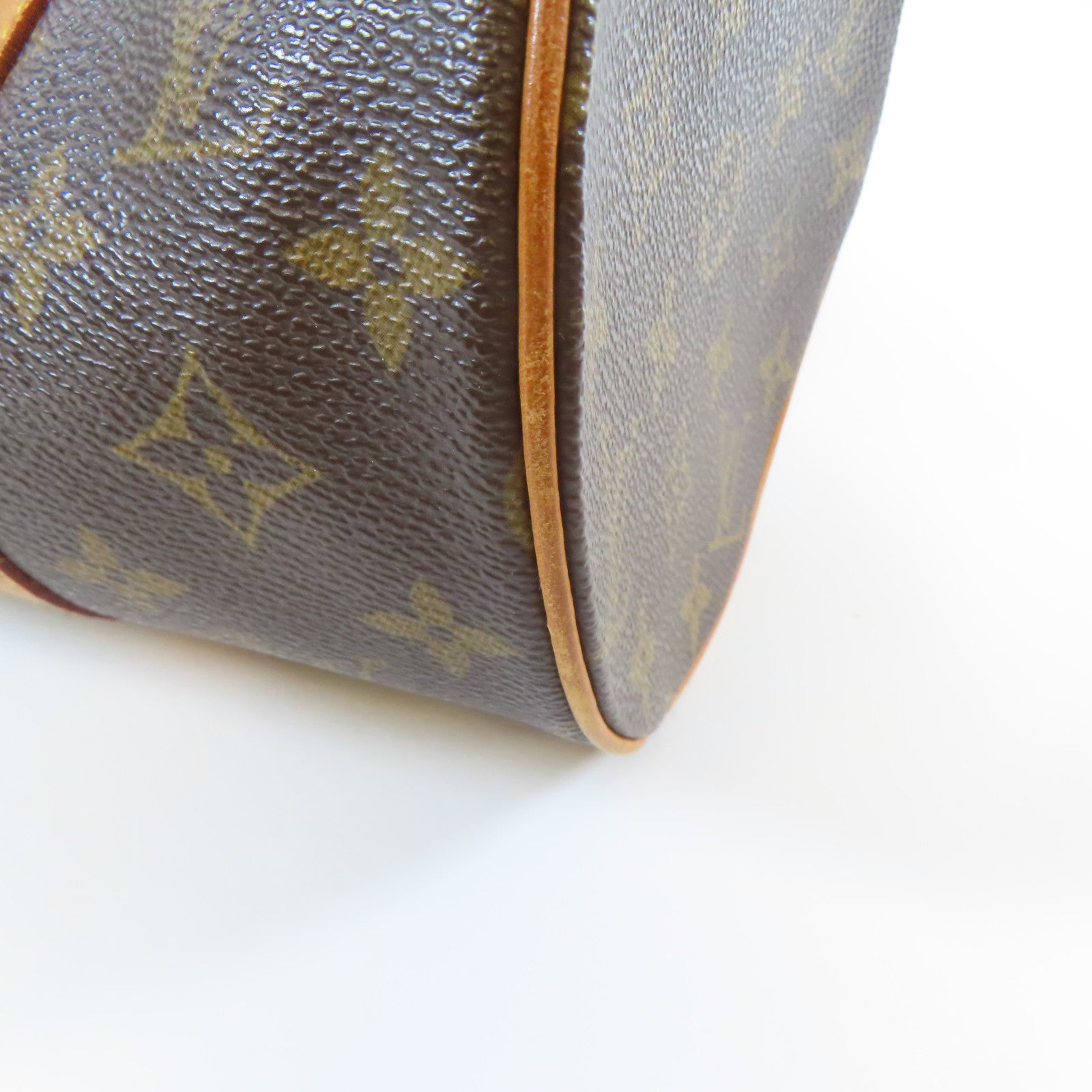 LOUIS VUITTON Monogram Papillon GM金扣手挽袋啡色