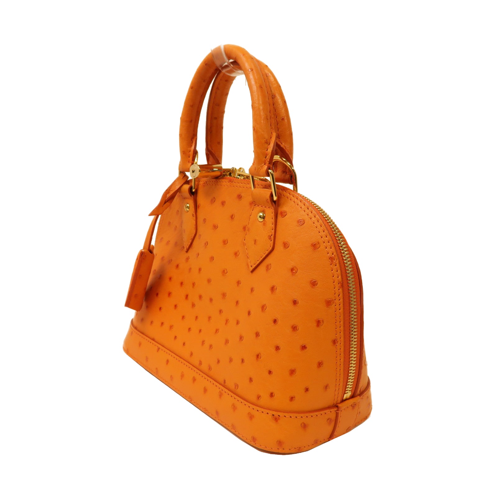 LOUIS VUITTON 鴕鳥皮革Alma BB手挽肩背兩用袋橙色