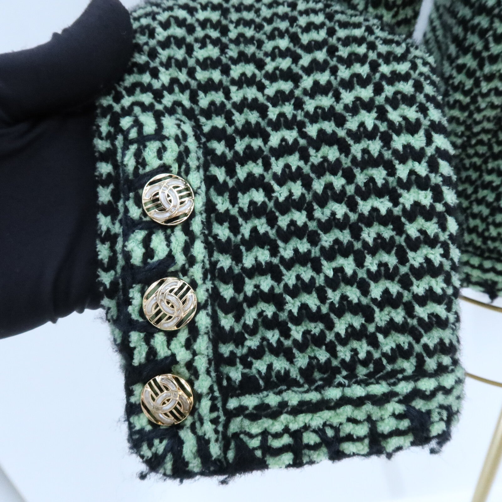 CHANEL Cashmere/Cotton Knitwear Jacket外套