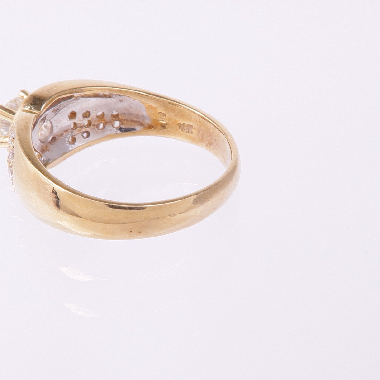 JEWELRY 18K黃金Diamond Ring鑽石戒指US#5.5