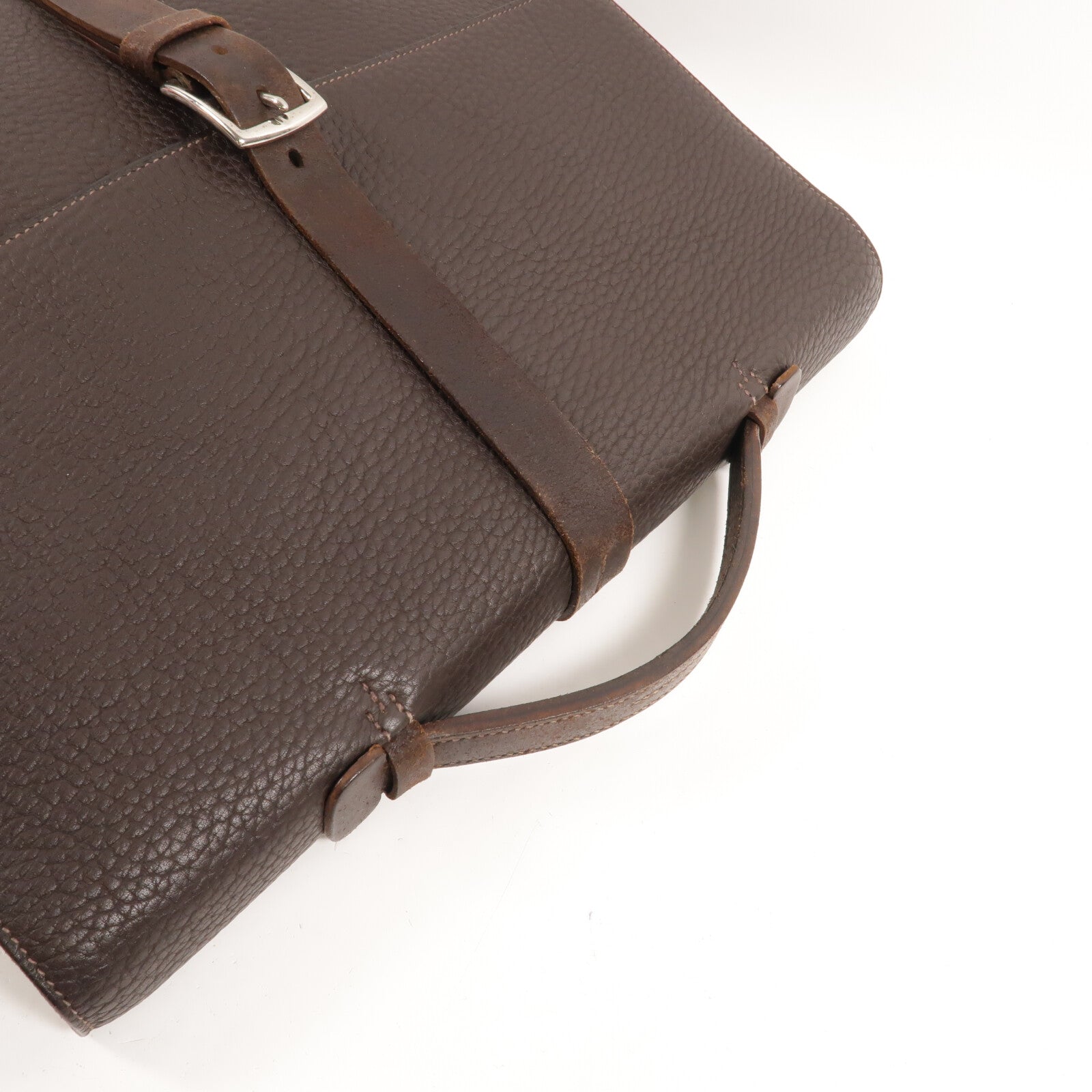 HERMES Togo皮革Etriviere II手挽袋Ebene