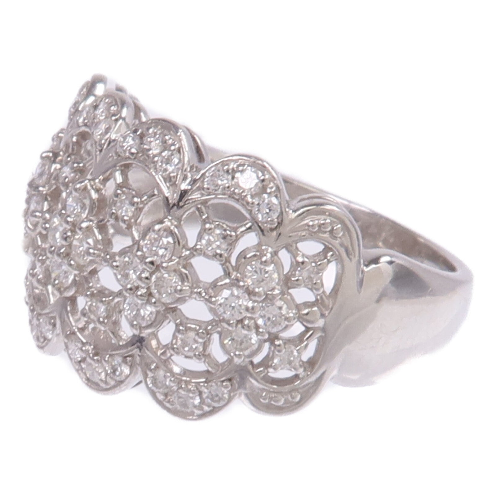 JEWELRY PT900鉑金Diamond Ring鑽石戒指US#6.75