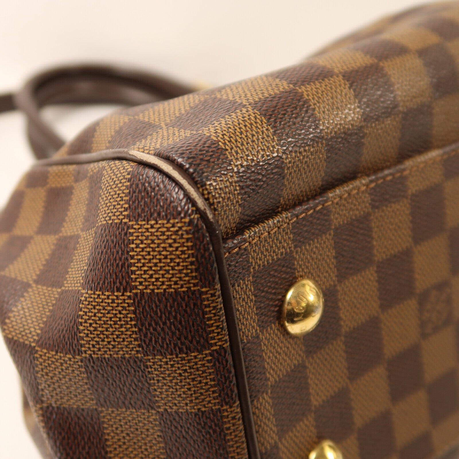 LOUIS VUITTON 【激減優惠】Damier Trevi PM金扣手挽肩背兩用袋