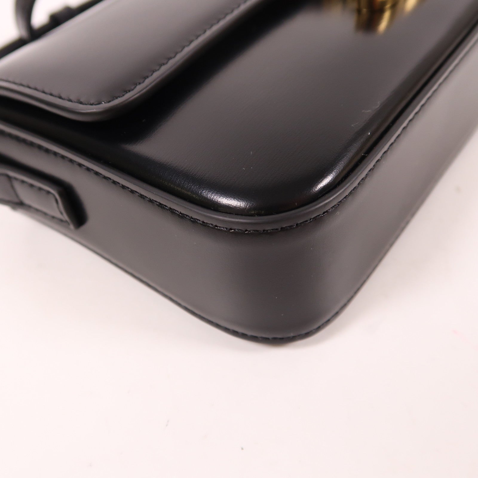 CELINE 【激減優惠】牛皮皮革Claude Shiny金扣肩背袋