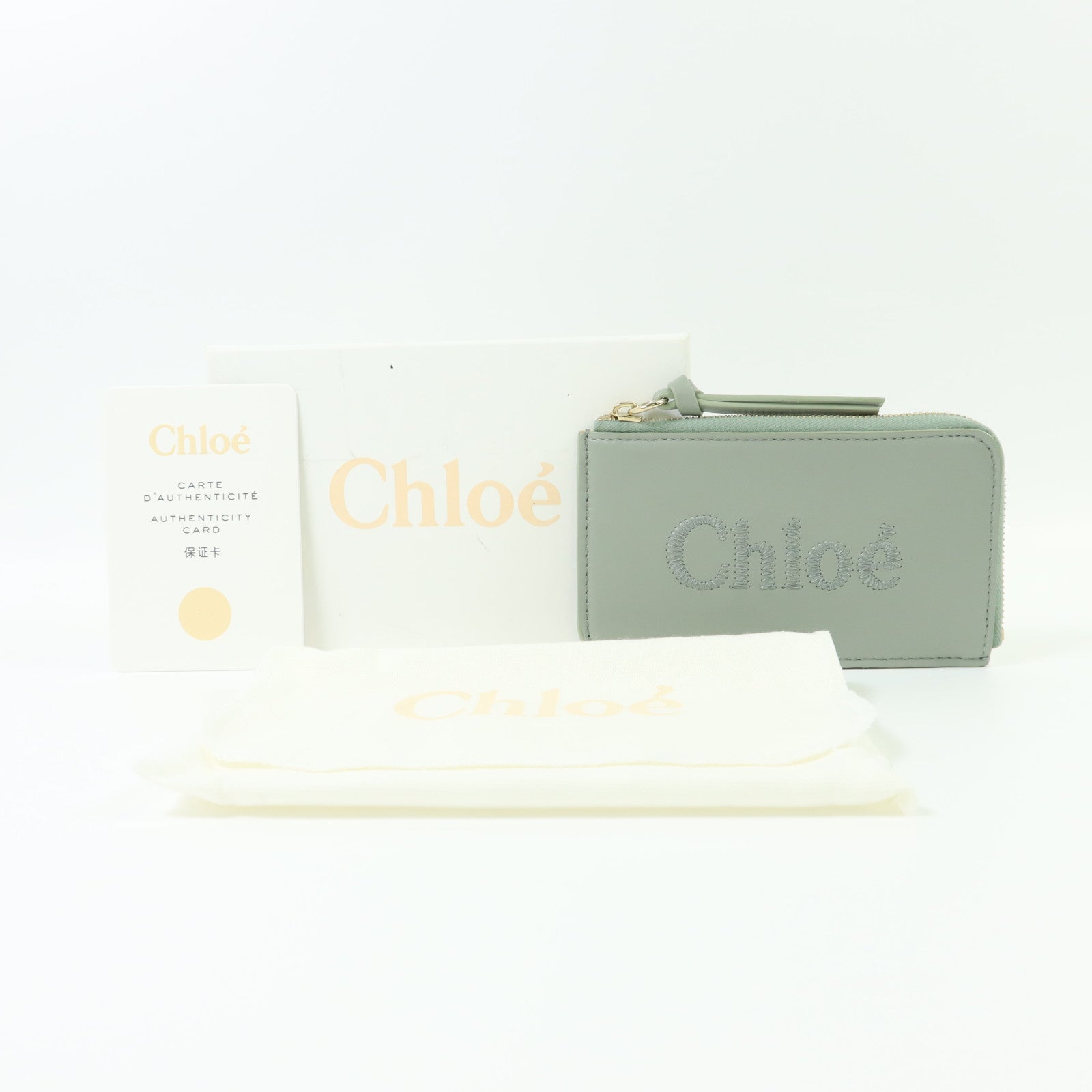 Chloe 羊皮皮革Card Case金扣卡片套