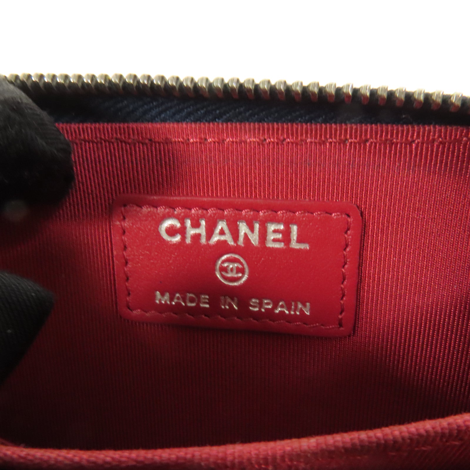 CHANEL 牛皮皮革Card Case金扣卡片套