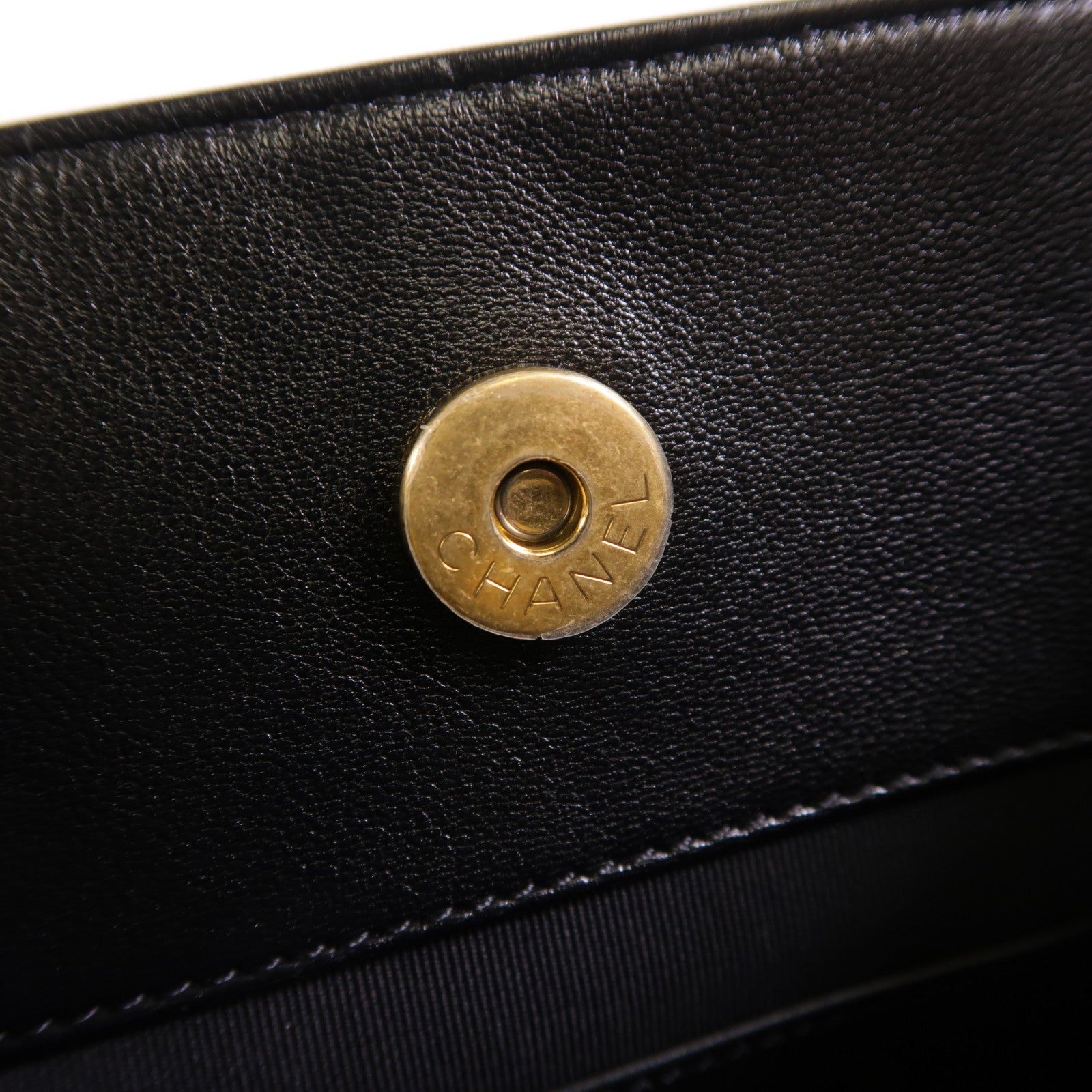 CHANEL 羊皮皮革25C Backpack金扣背包