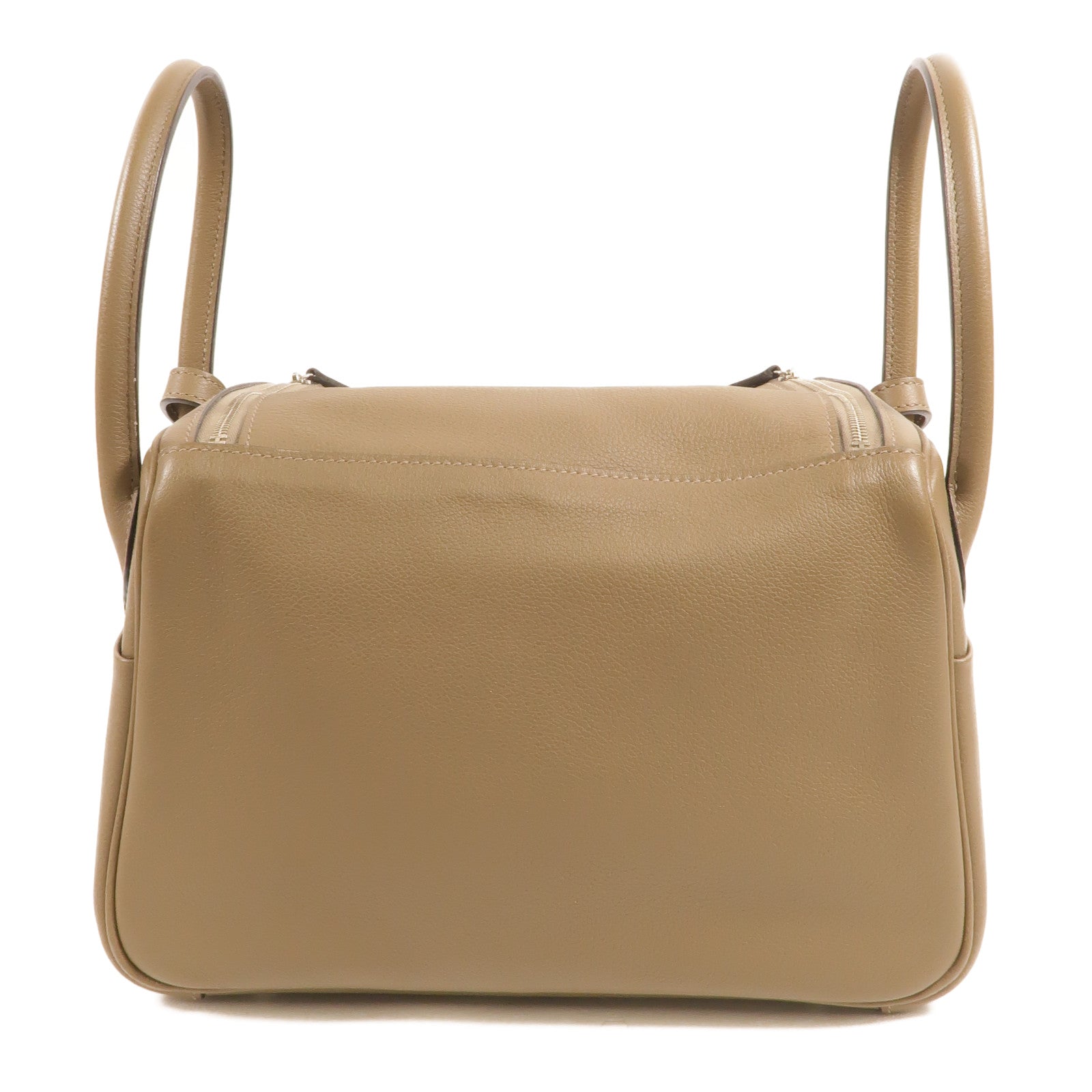 HERMES Swift皮革Lindy 26手挽肩背兩用袋Taupe