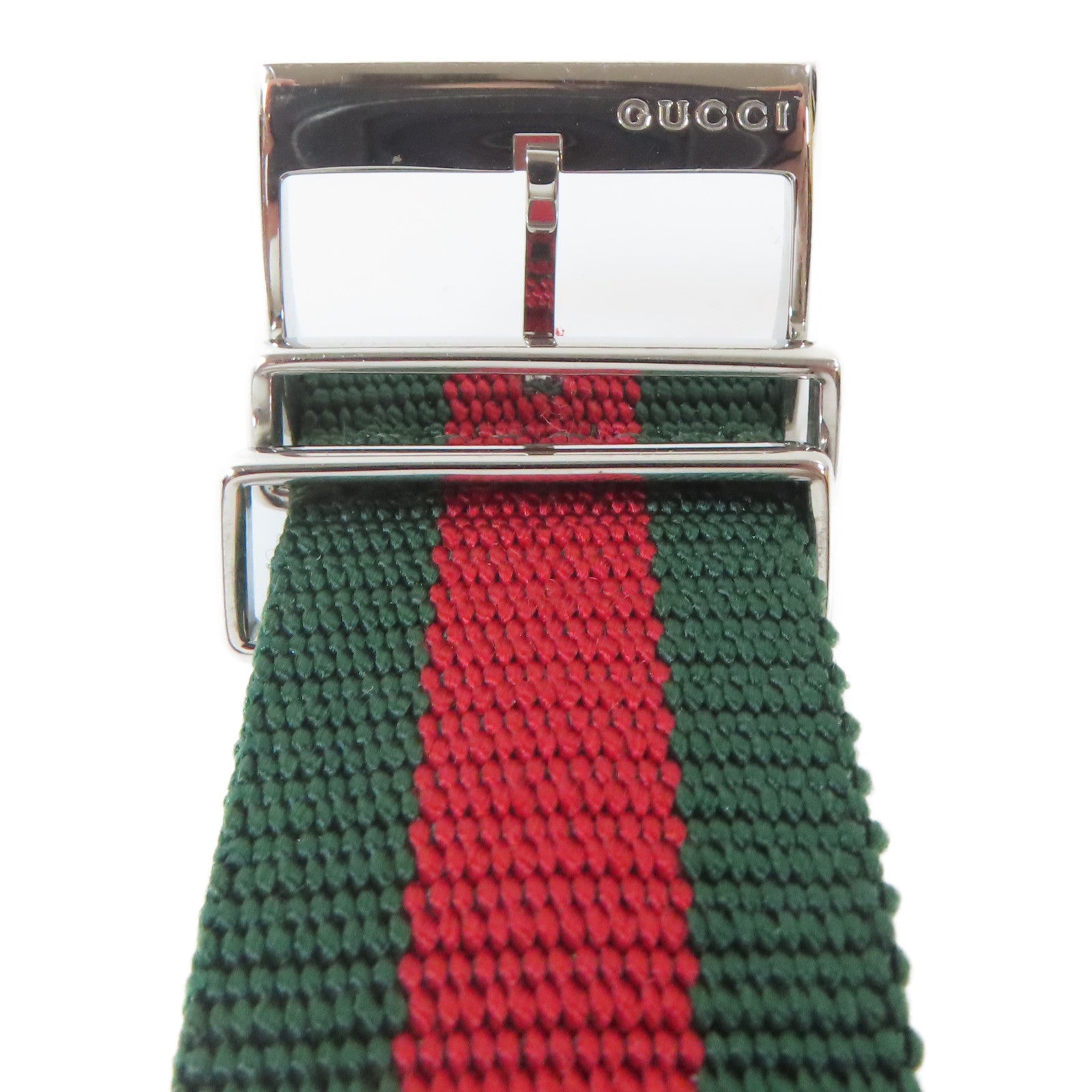 GUCCI Dive 45mm不鏽鋼/帆布帶手錶石英機芯黑色