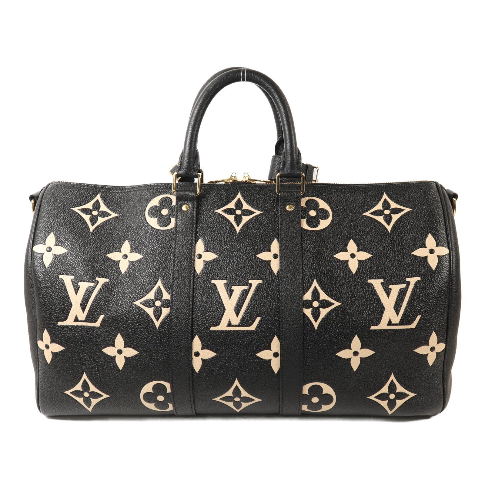 LOUIS VUITTON Monogram Empreinte Keepall 45金扣手挽肩背兩用袋