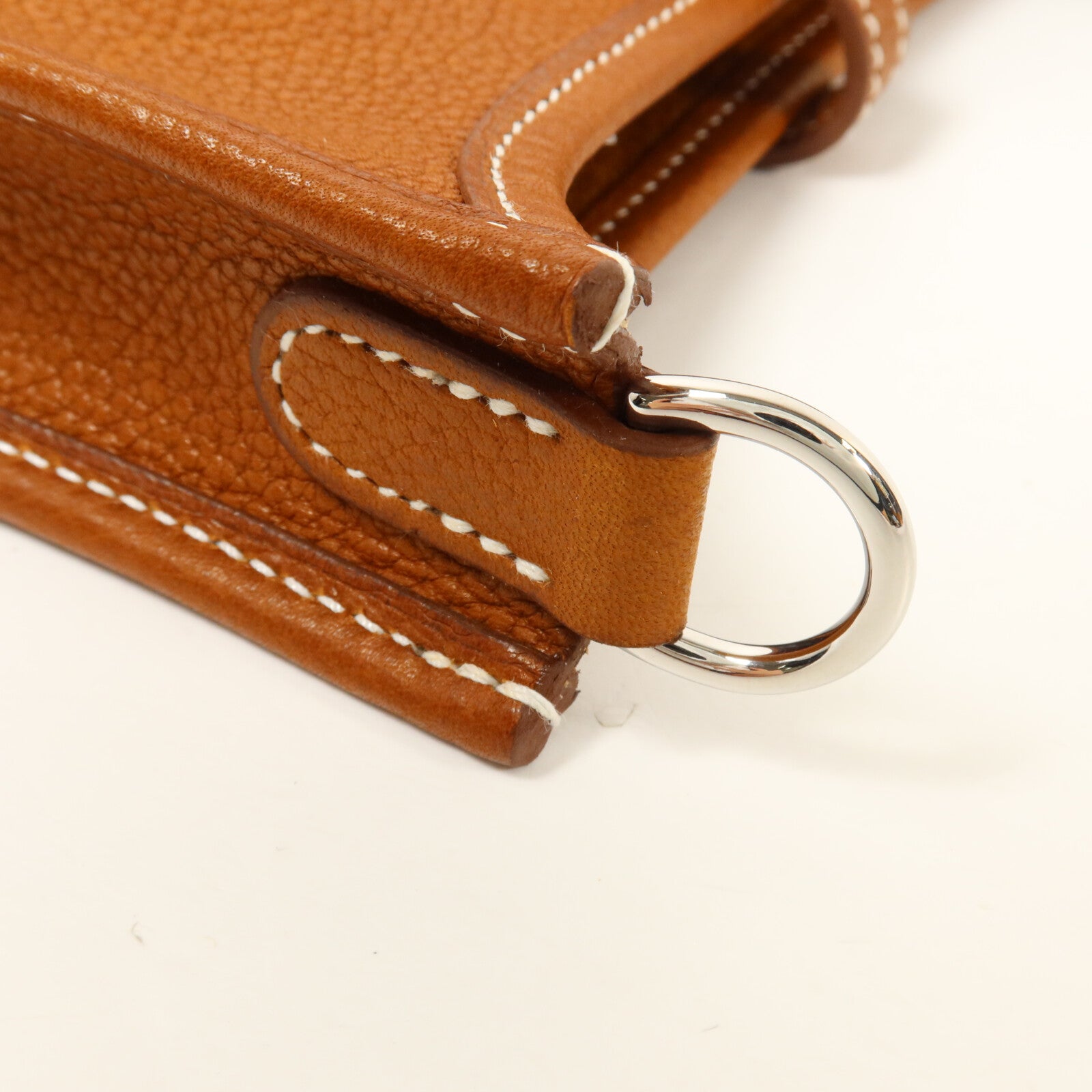 HERMES Barenia皮革Evelyne TPM肩背袋Gold