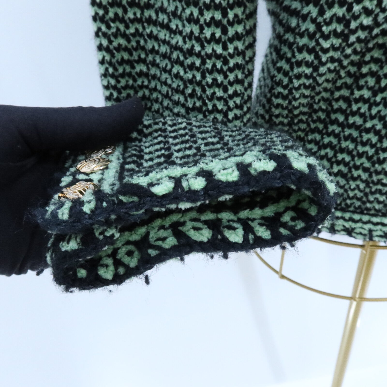 CHANEL Cashmere/Cotton Knitwear Jacket外套