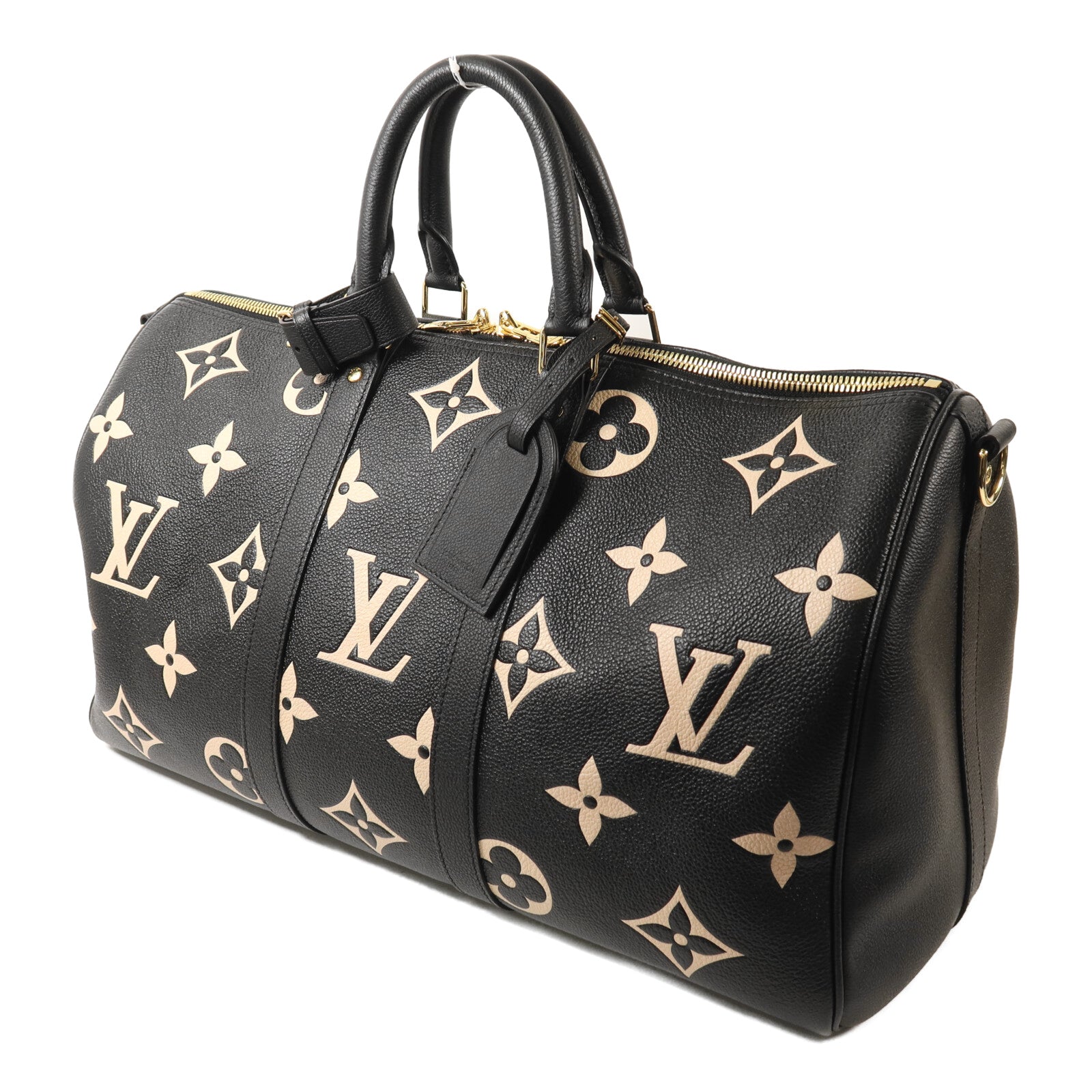 LOUIS VUITTON Monogram Empreinte Keepall 45金扣手挽肩背兩用袋