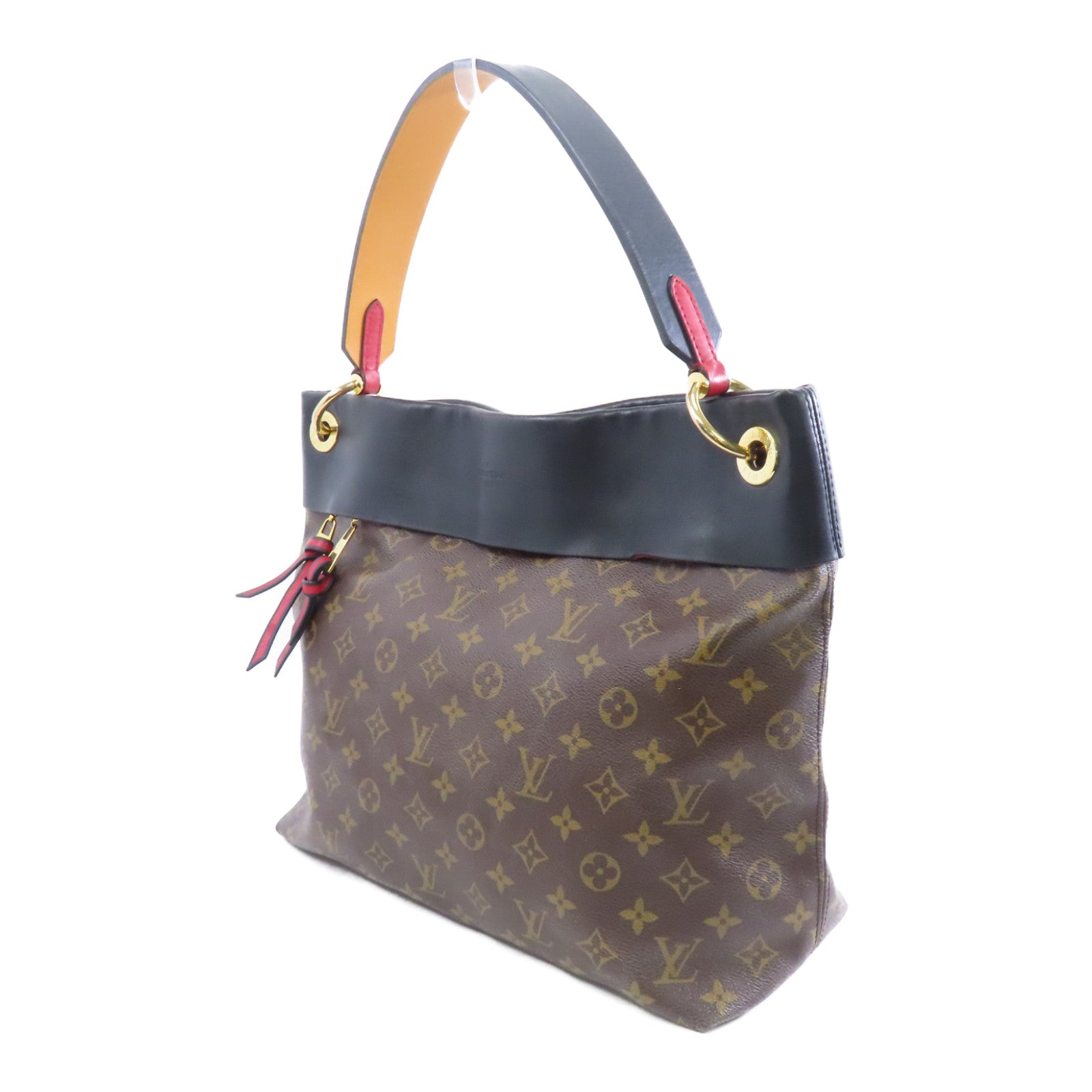 LOUIS VUITTON 【激減優惠】Monogram Tuileries金扣肩背袋啡色/黑色