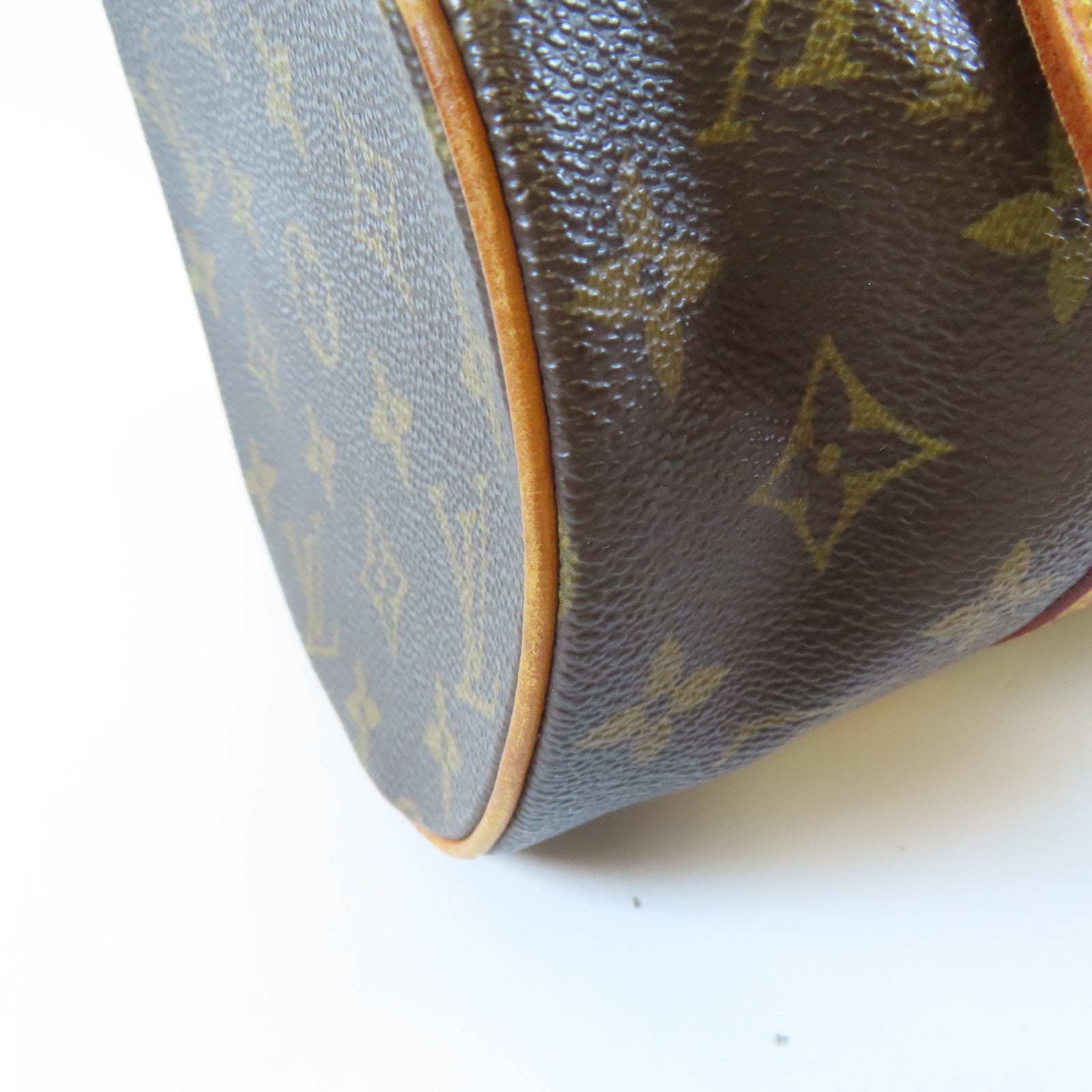 LOUIS VUITTON Monogram Papillon GM金扣手挽袋啡色