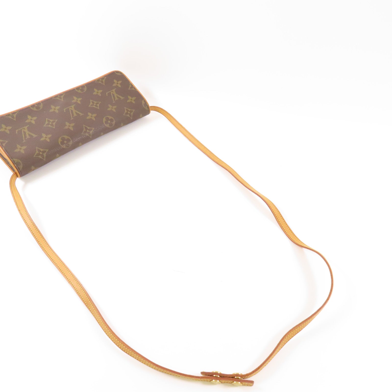 LOUIS VUITTON Monogram Pochette Twin GM金扣肩背袋