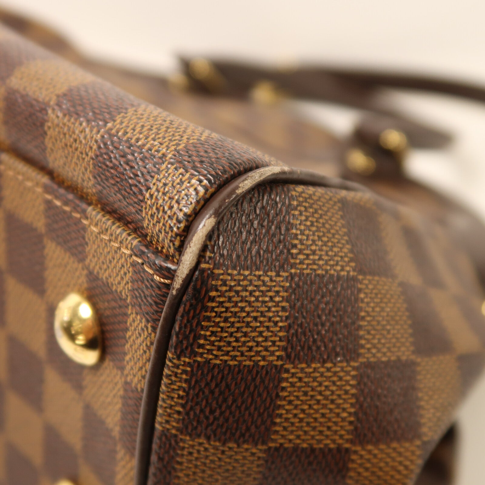 LOUIS VUITTON 【激減優惠】Damier Trevi PM金扣手挽肩背兩用袋