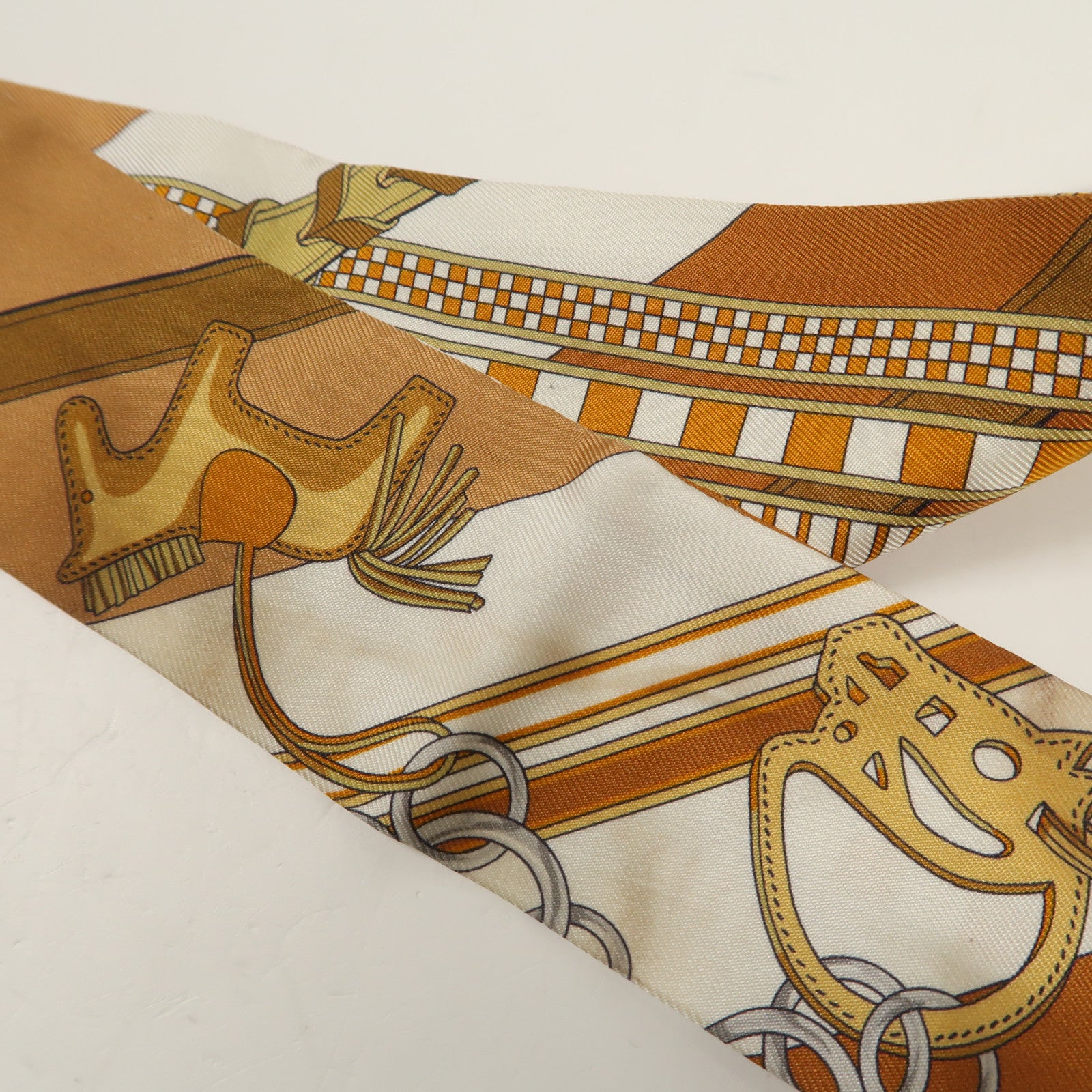 HERMES 絲質Twilly絲巾