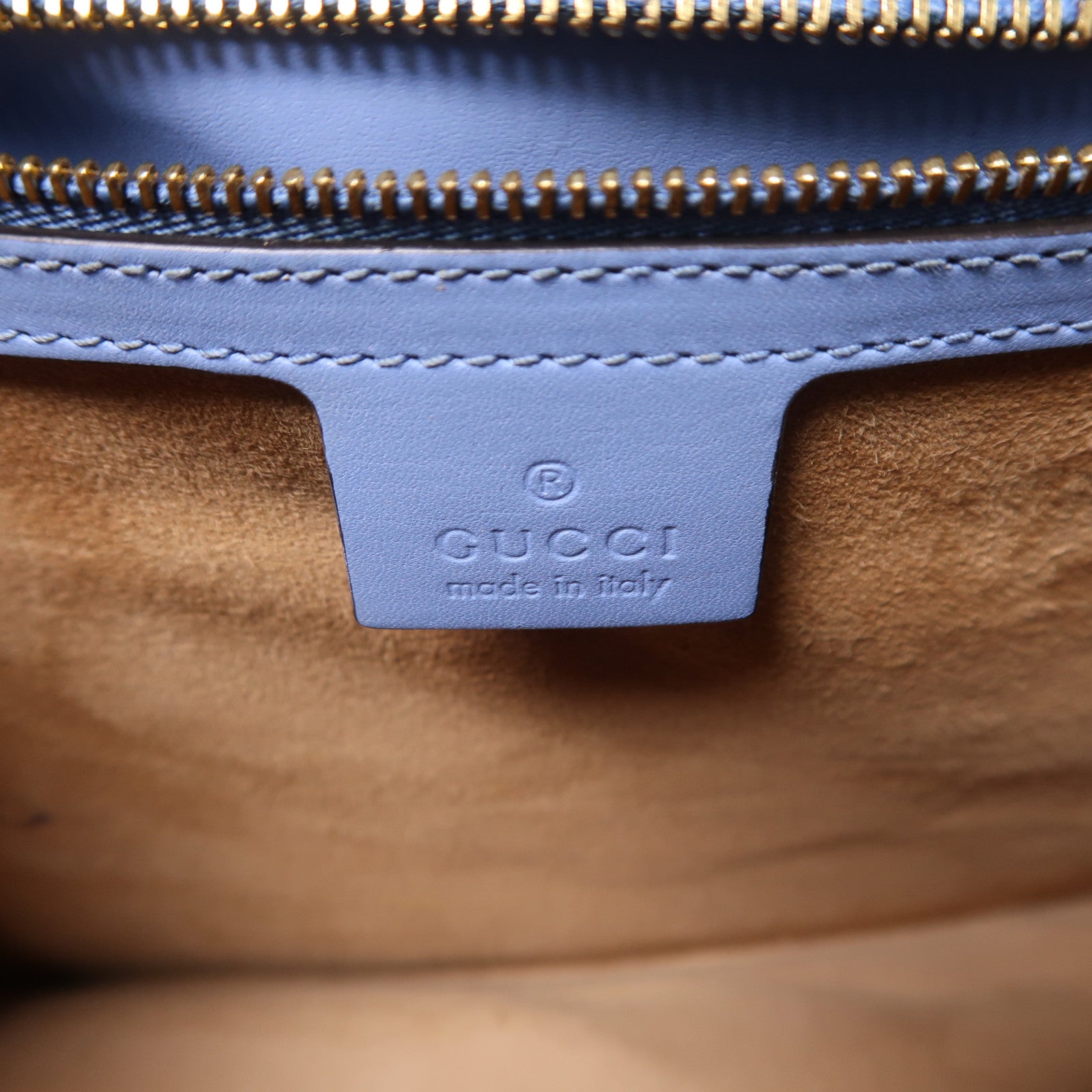 GUCCI 牛皮皮革Sylvie Medium金扣手挽肩背兩用袋