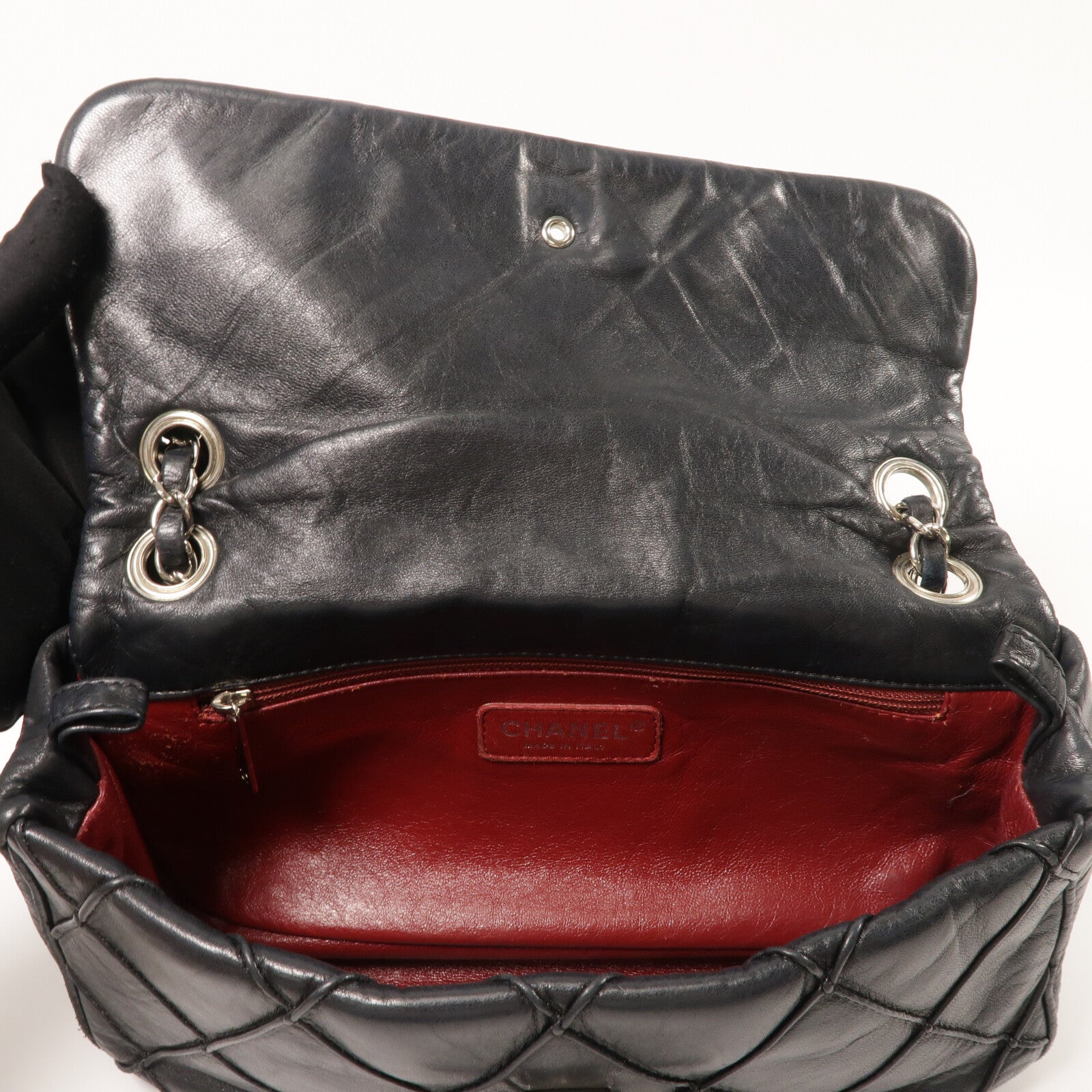 CHANEL 牛皮皮革Shoulder Bag鏈帶肩背袋