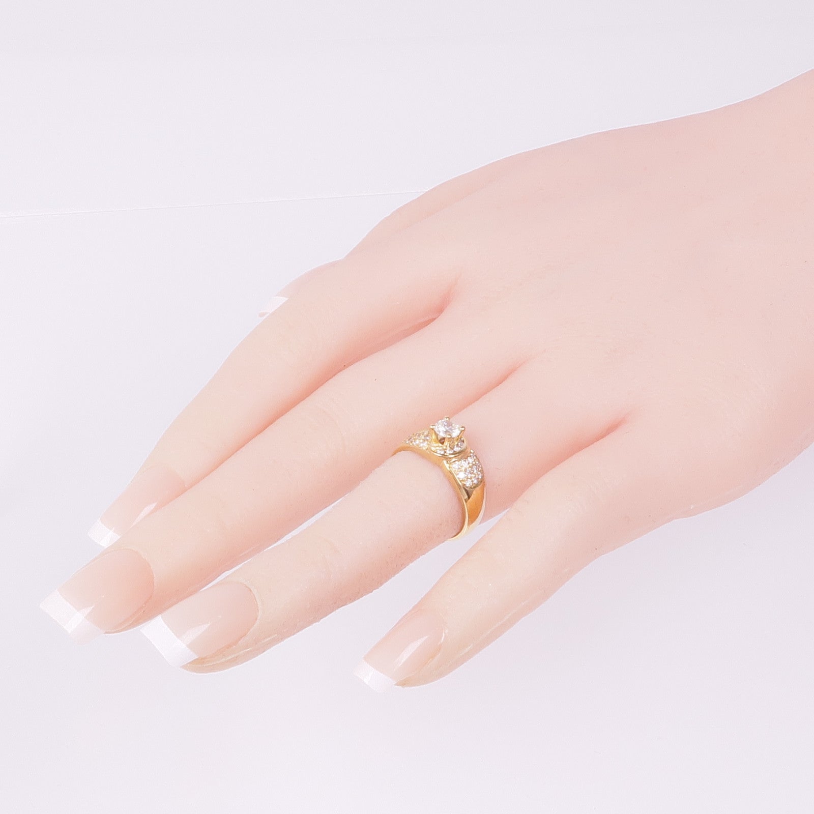 JEWELRY 18K黃金Diamond Ring鑽石戒指US#5.5