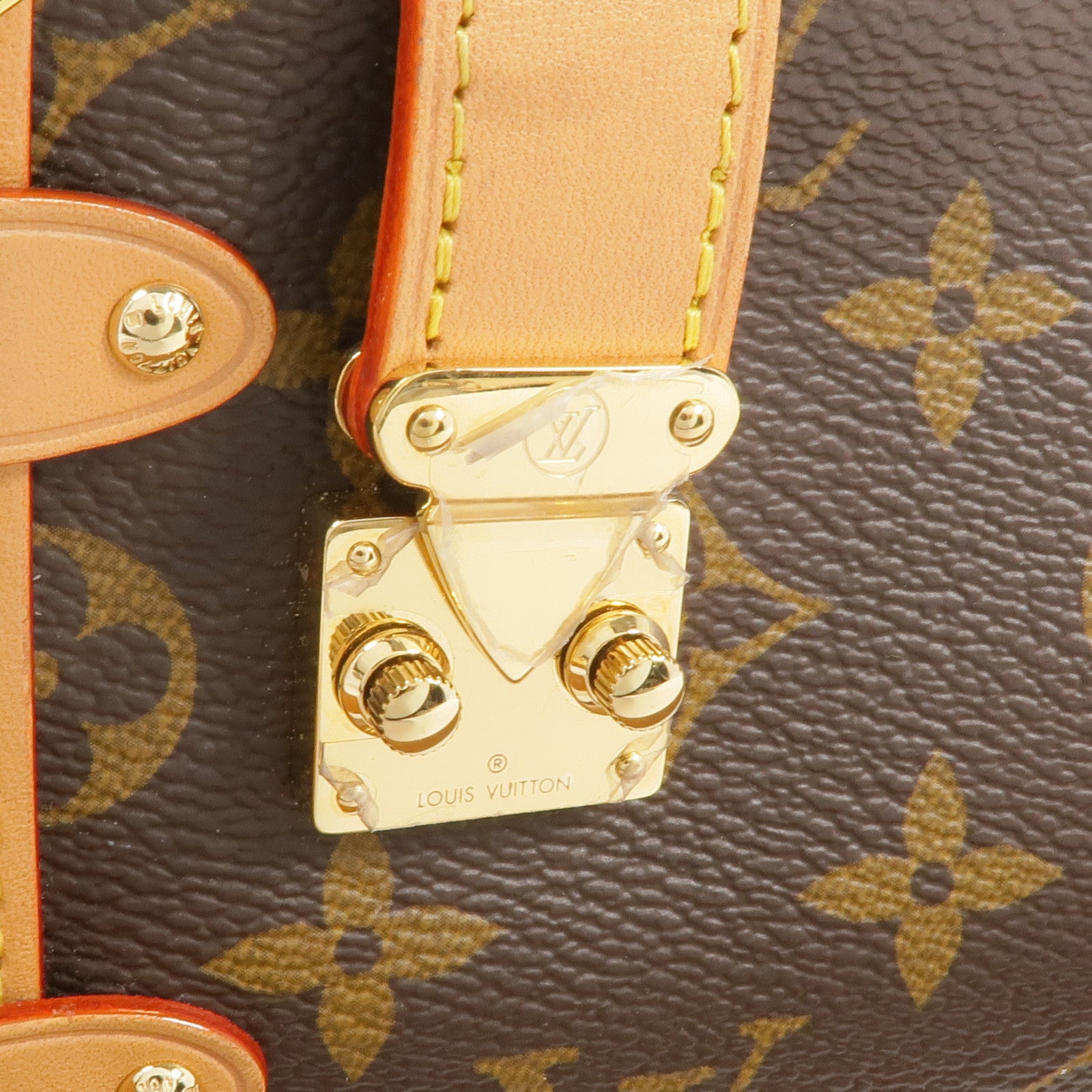 LOUIS VUITTON Monogram Side Trunk PM金扣手挽肩背兩用袋
