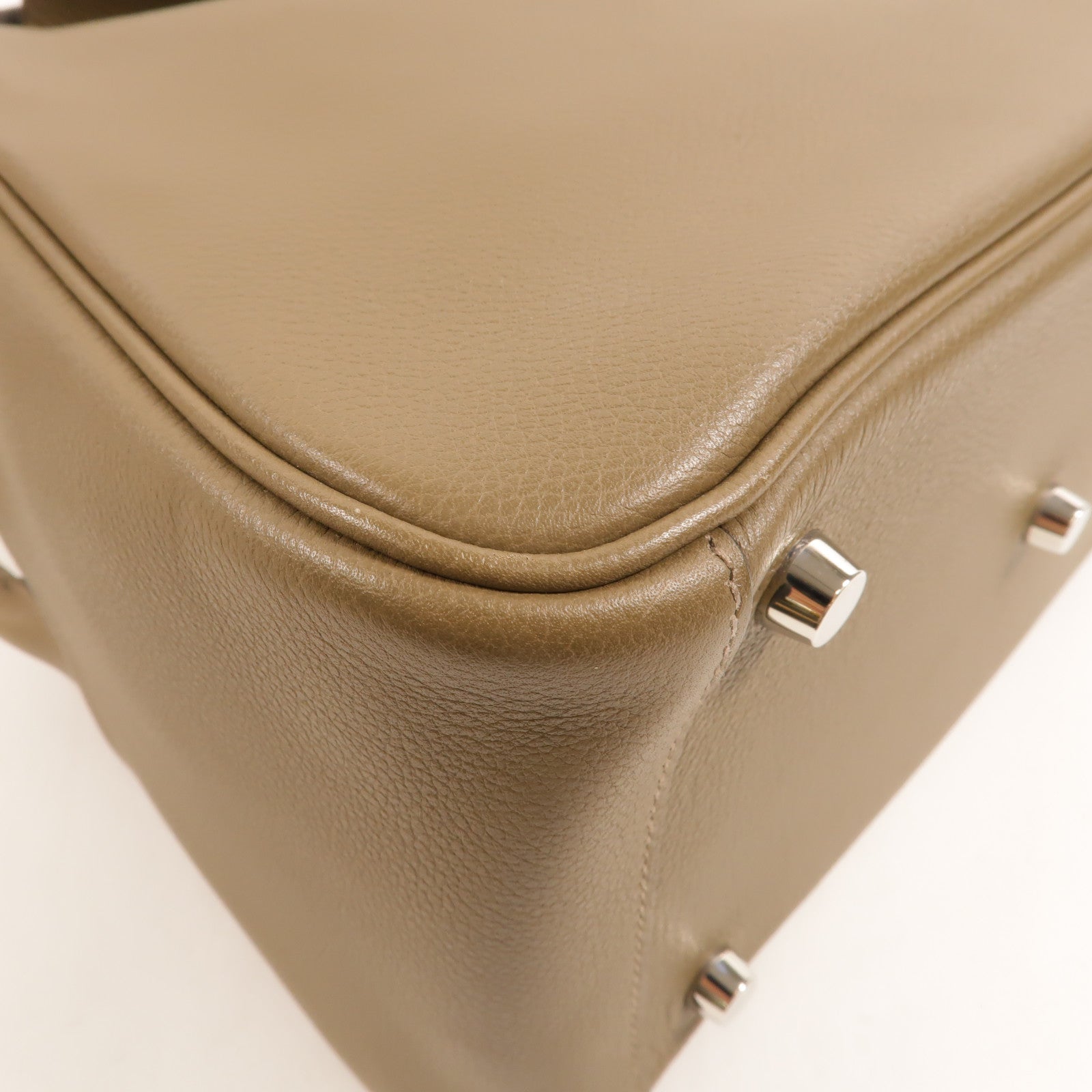 HERMES Swift皮革Lindy 26手挽肩背兩用袋Taupe