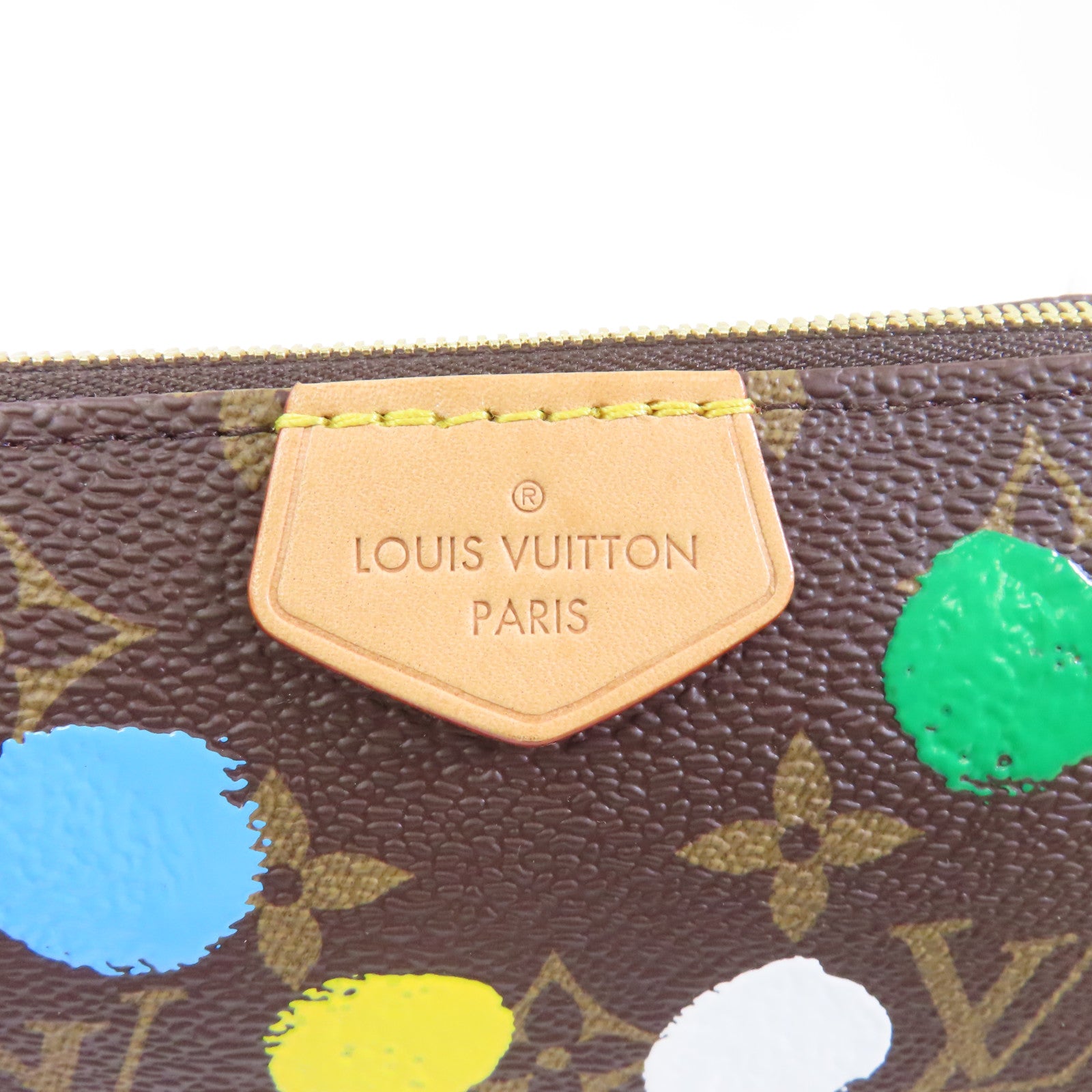 LOUIS VUITTON 【激減優惠】Monogram LV x YK Multi Pochette Accessoires金扣手挽肩背兩用袋棕色