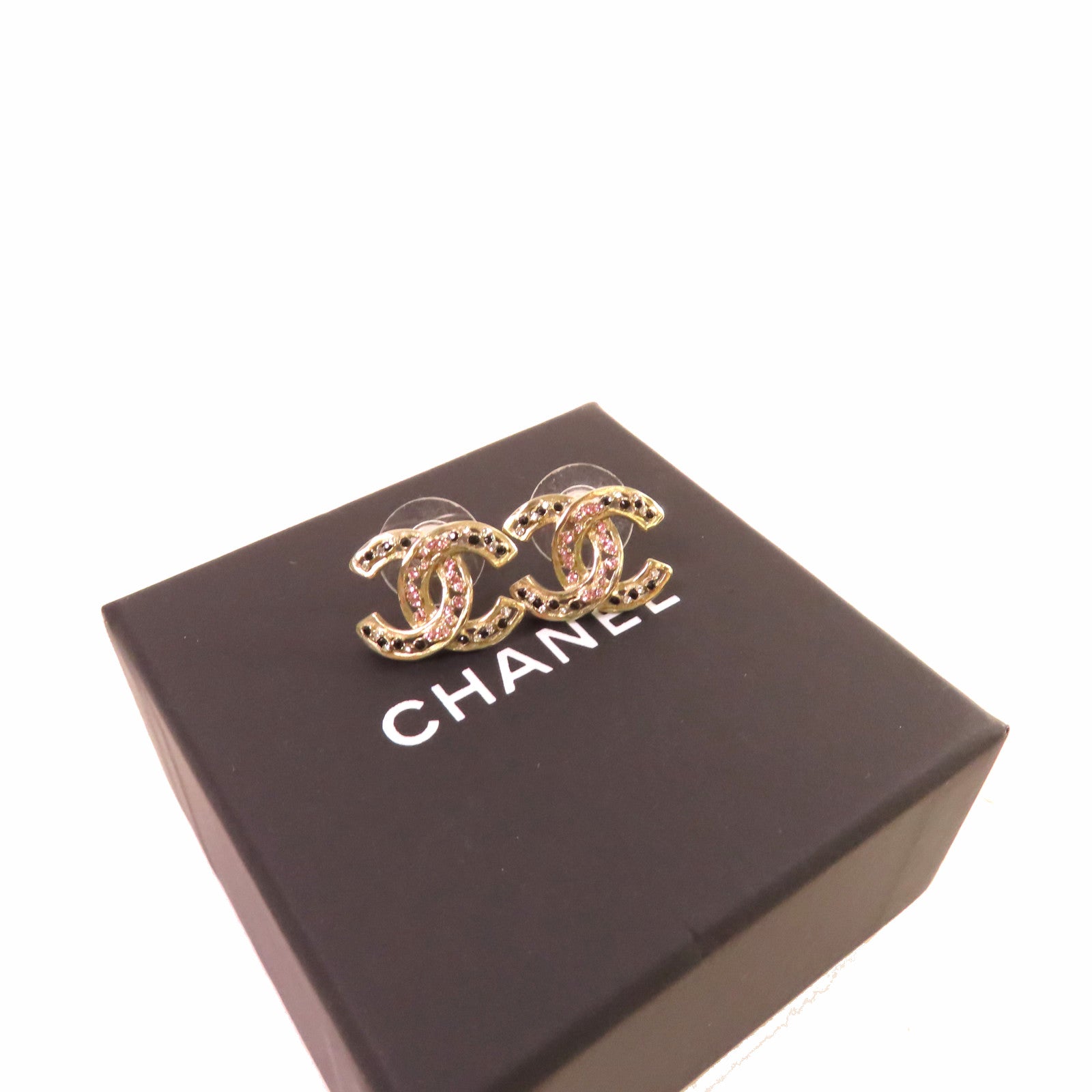 CHANEL 金屬CC Earrings耳環彩色/金色