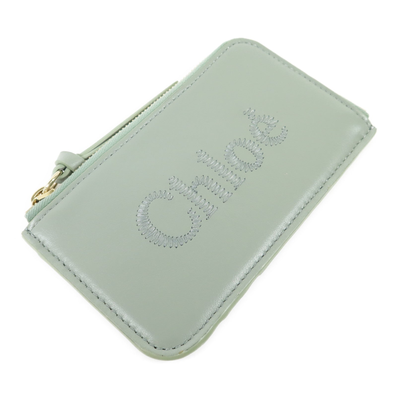 Chloe 羊皮皮革Card Case金扣卡片套