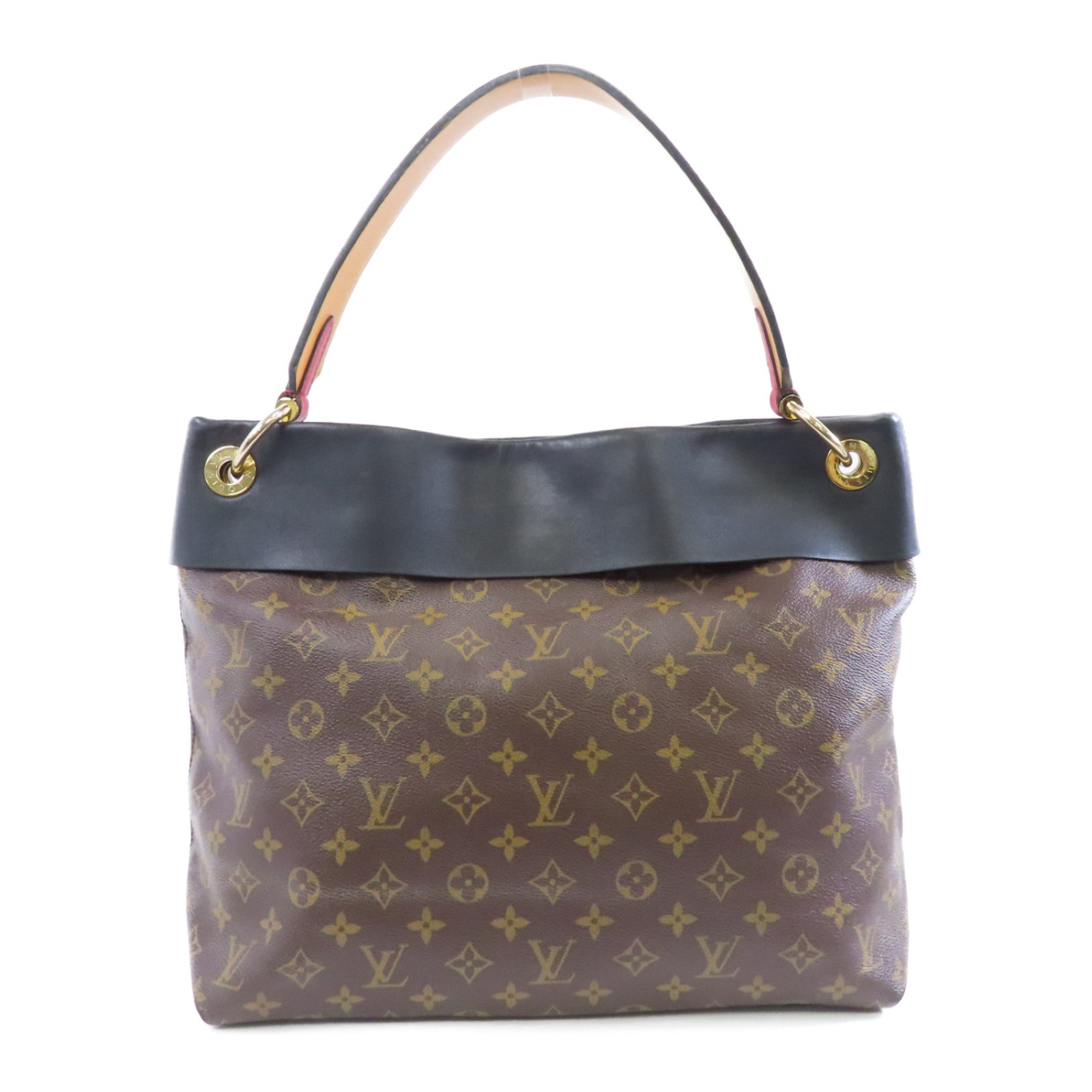 LOUIS VUITTON 【激減優惠】Monogram Tuileries金扣肩背袋啡色/黑色