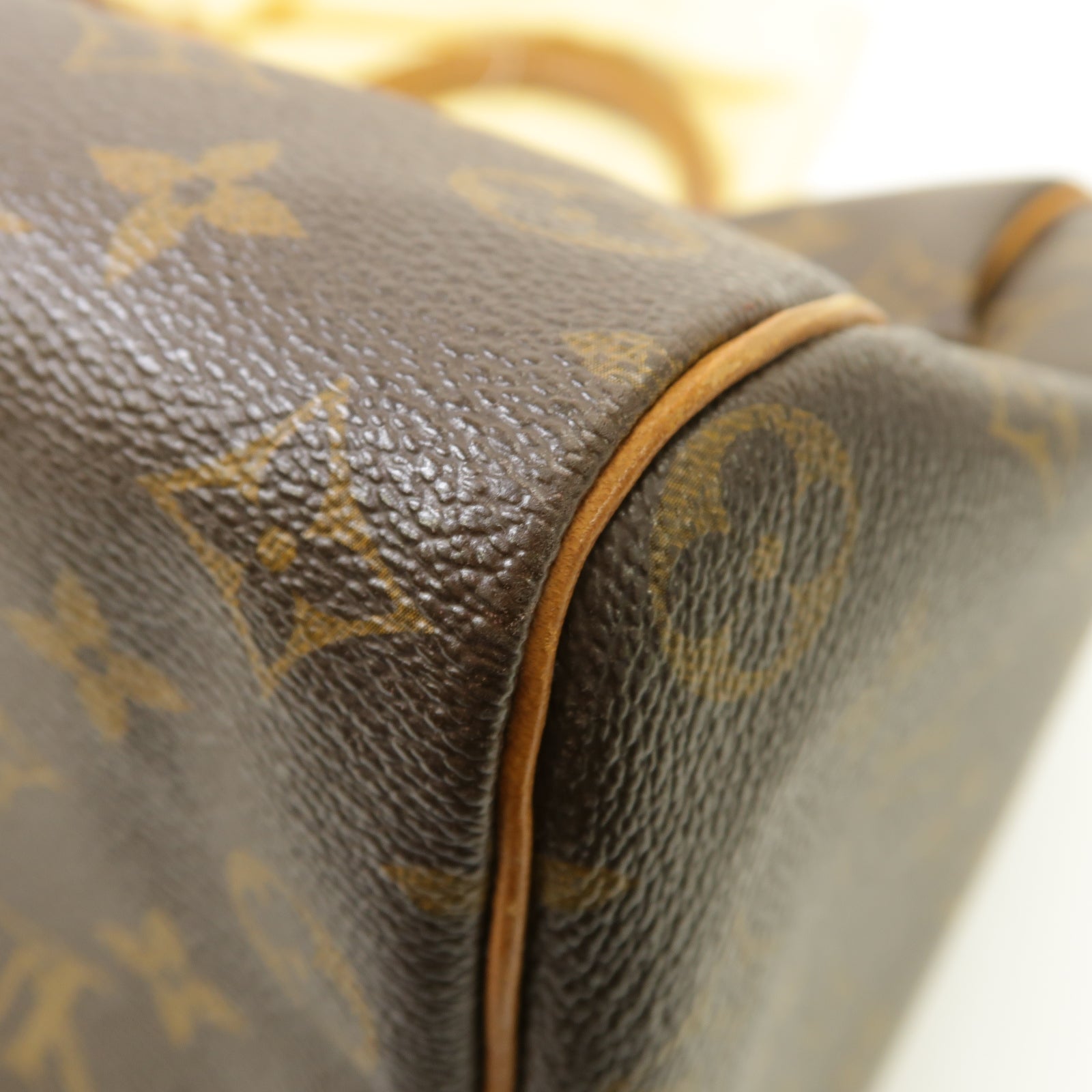 LOUIS VUITTON Monogram Speedy 35金扣手挽袋棕色