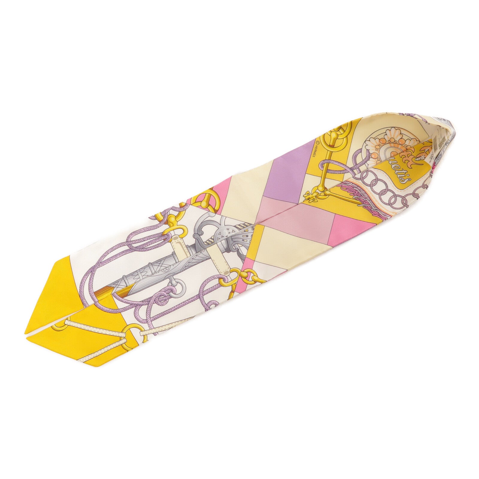 HERMES 絲質Twilly絲巾
