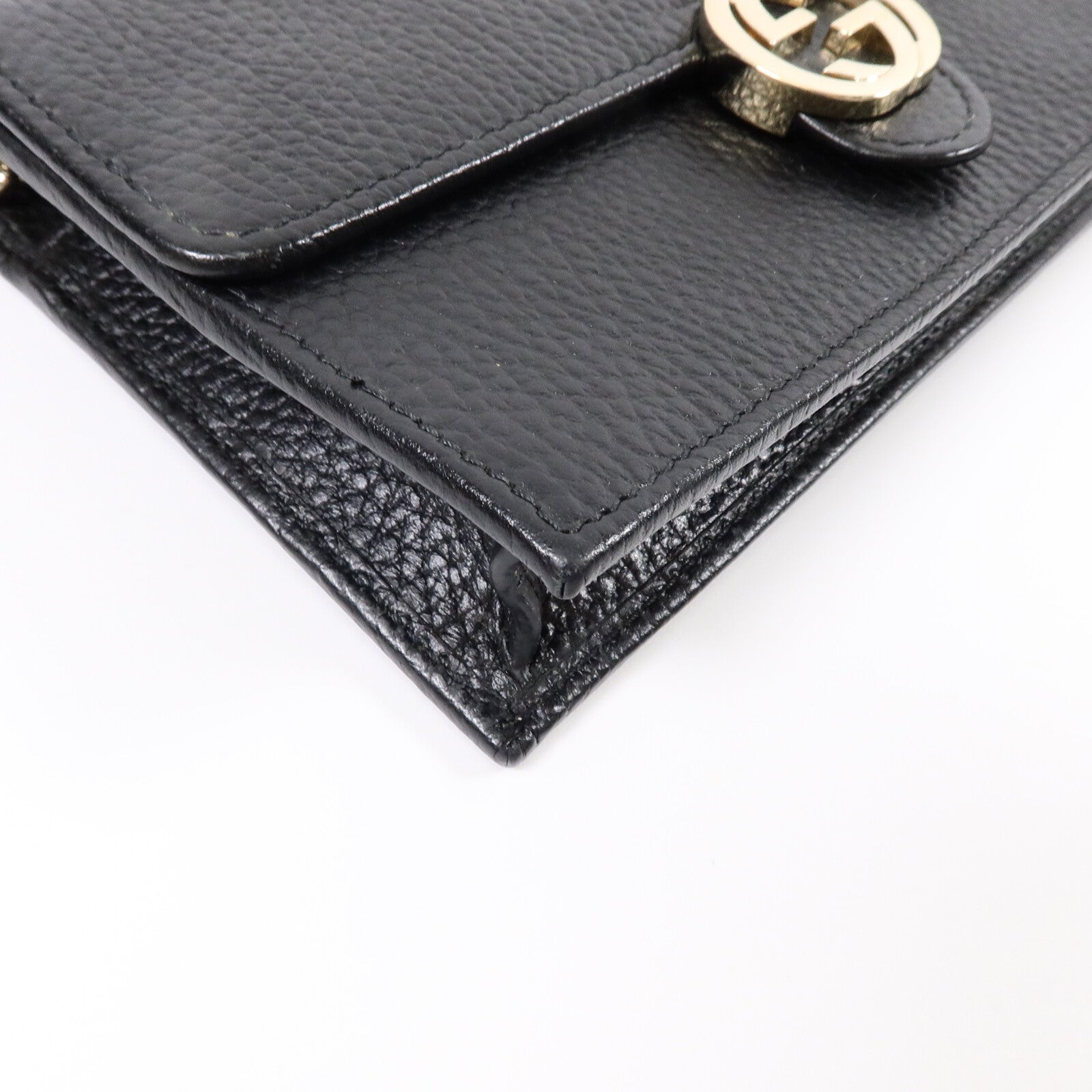 GUCCI 牛皮皮革Chain Shoulder Bag鏈帶肩背袋