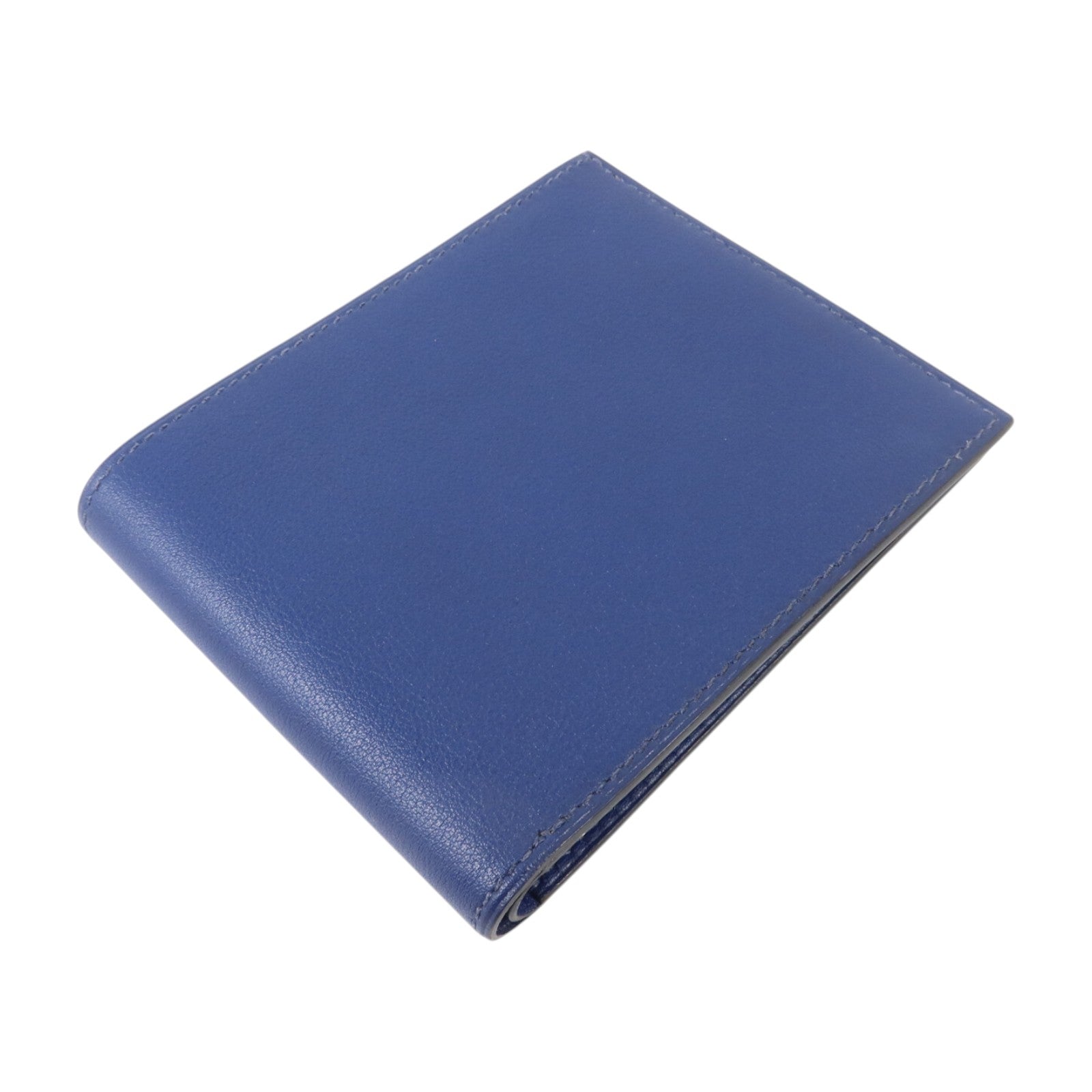 HERMES Evercolor皮革MC2 Copernic Wallet錢包Bleu Nuit