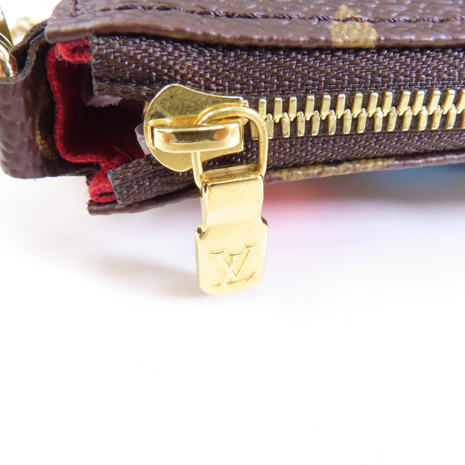LOUIS VUITTON 【激減優惠】Monogram LV x YK Multi Pochette Accessoires金扣手挽肩背兩用袋棕色