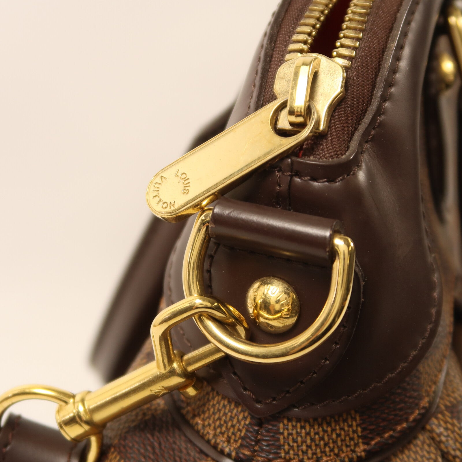 LOUIS VUITTON 【激減優惠】Damier Trevi PM金扣手挽肩背兩用袋