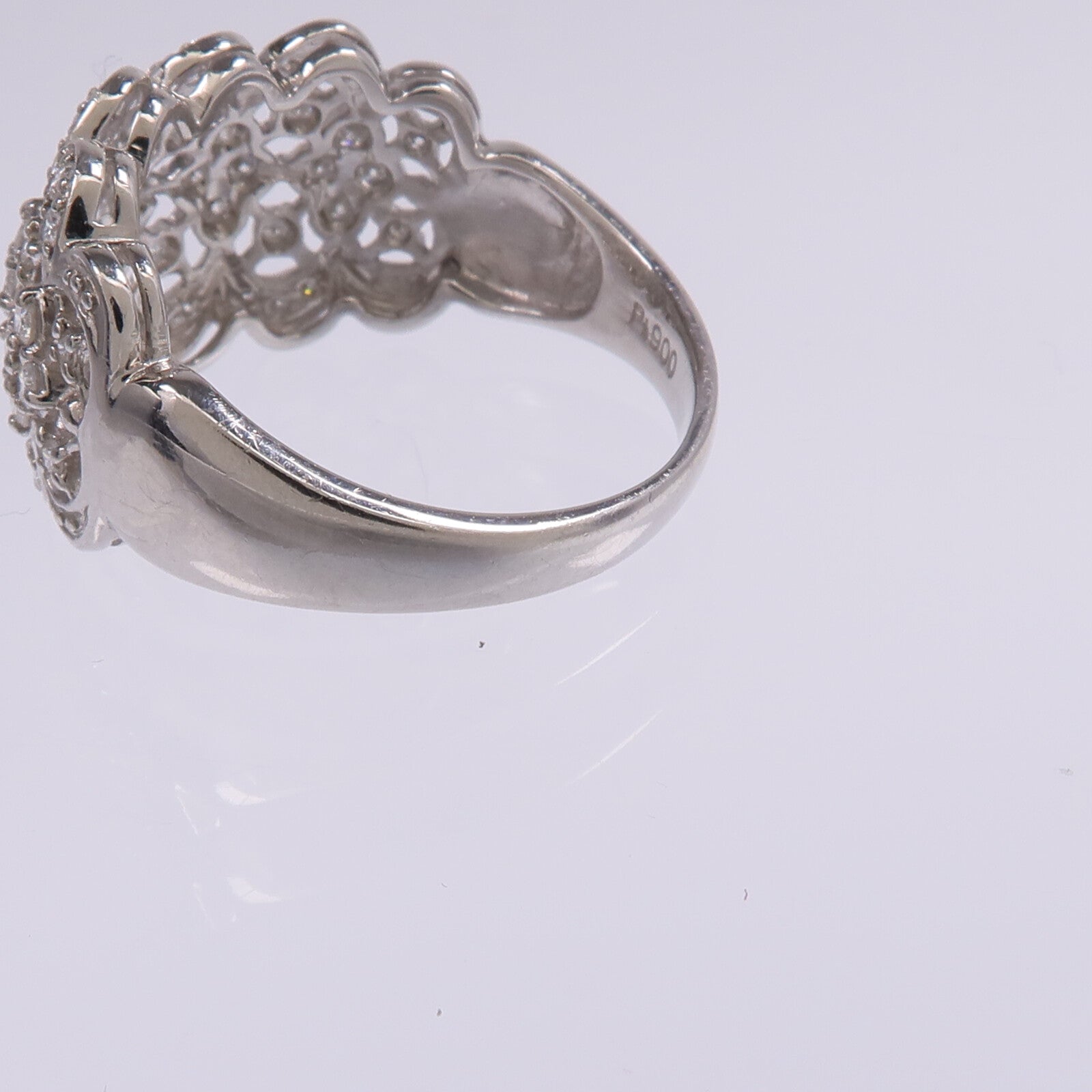 JEWELRY PT900鉑金Diamond Ring鑽石戒指US#6.75