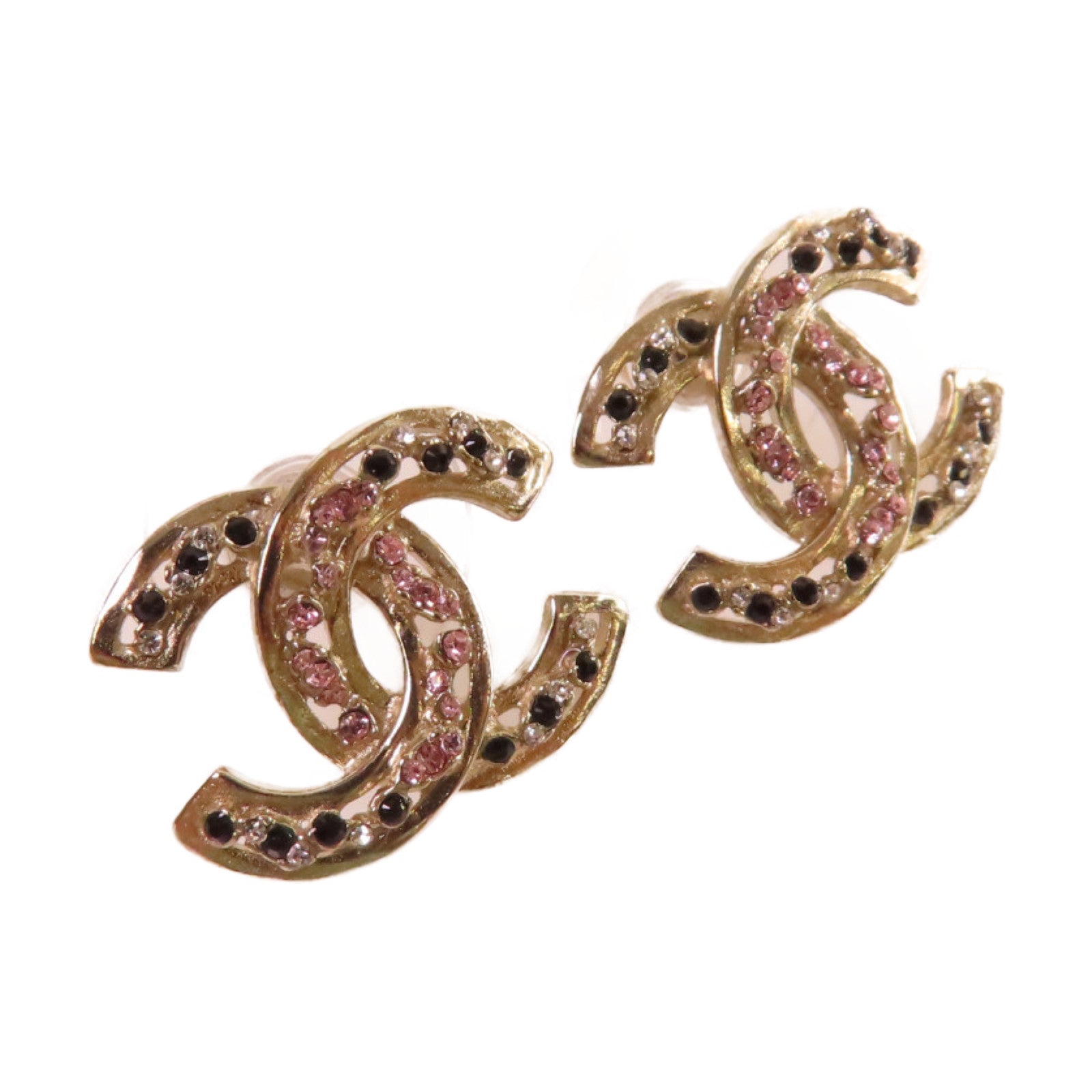 CHANEL 金屬CC Earrings耳環彩色/金色