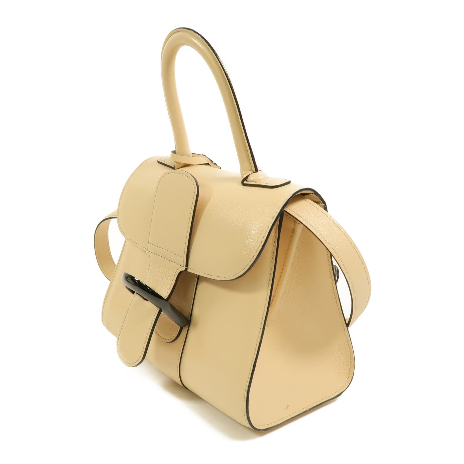 Delvaux 牛皮皮革Brillant Mini手挽肩背兩用袋