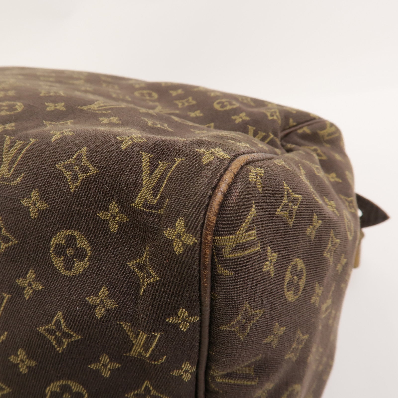 LOUIS VUITTON Monogram Mini Lin Speedy 30金扣手挽袋