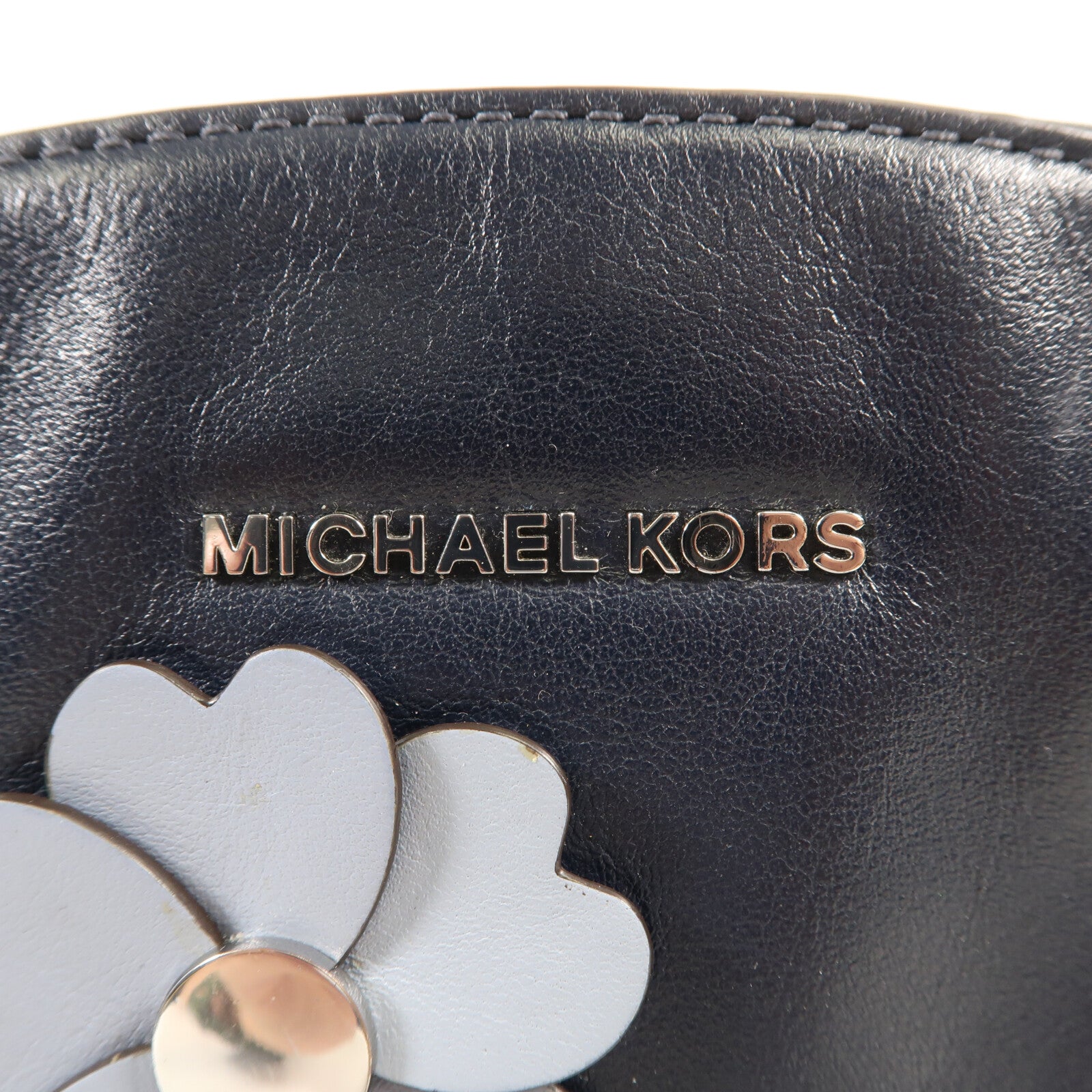 Michael Kors 牛皮皮革Shoulder Bag銀扣肩背袋