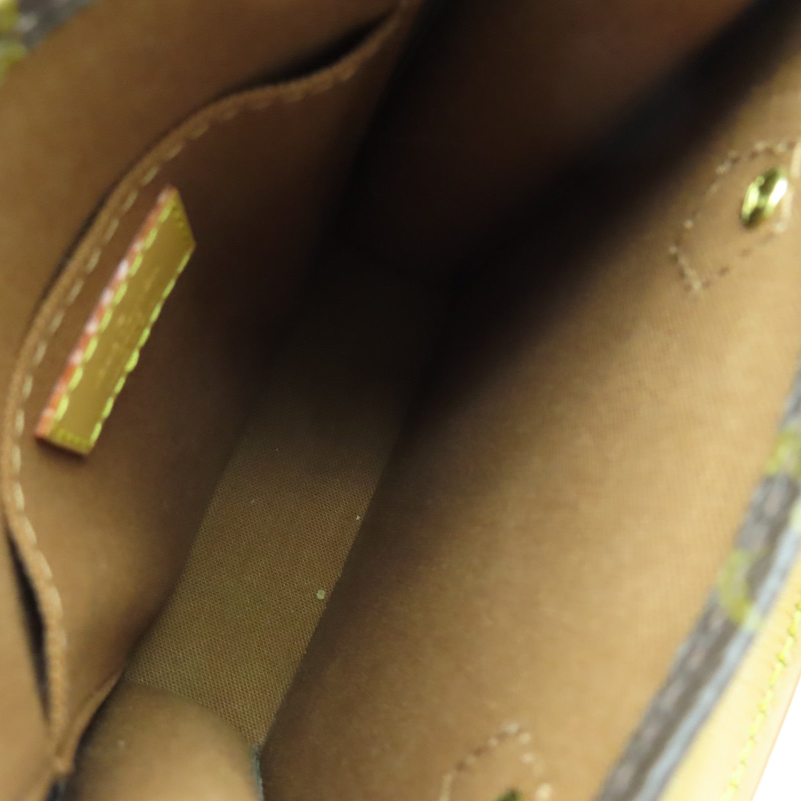 LOUIS VUITTON 【激減優惠】Monogram Petit Sac Plat金扣手挽肩背兩用袋啡色